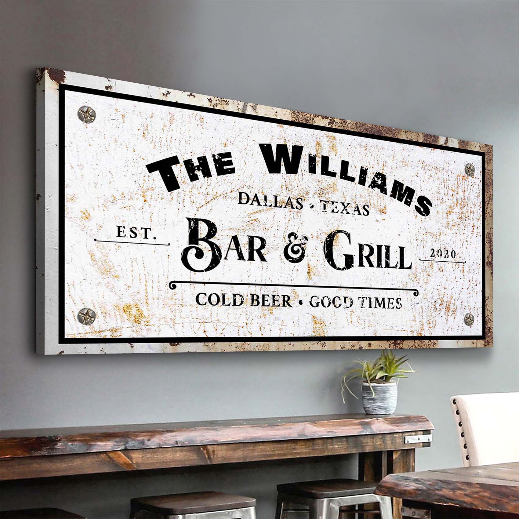 Bar and Grill Sign VIII on sale at MyriadMart