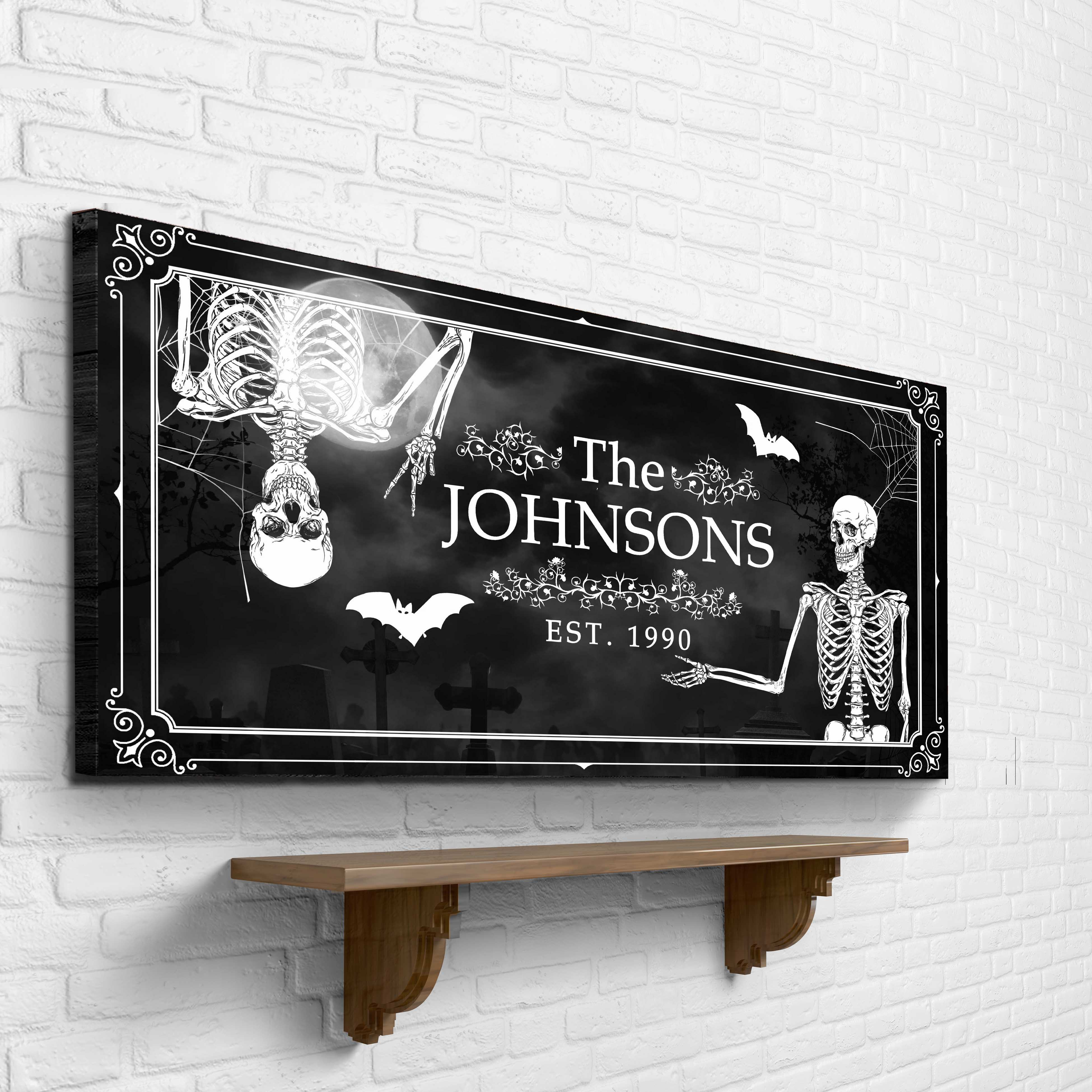 Halloween Family Name Sign on sale at MyriadMart