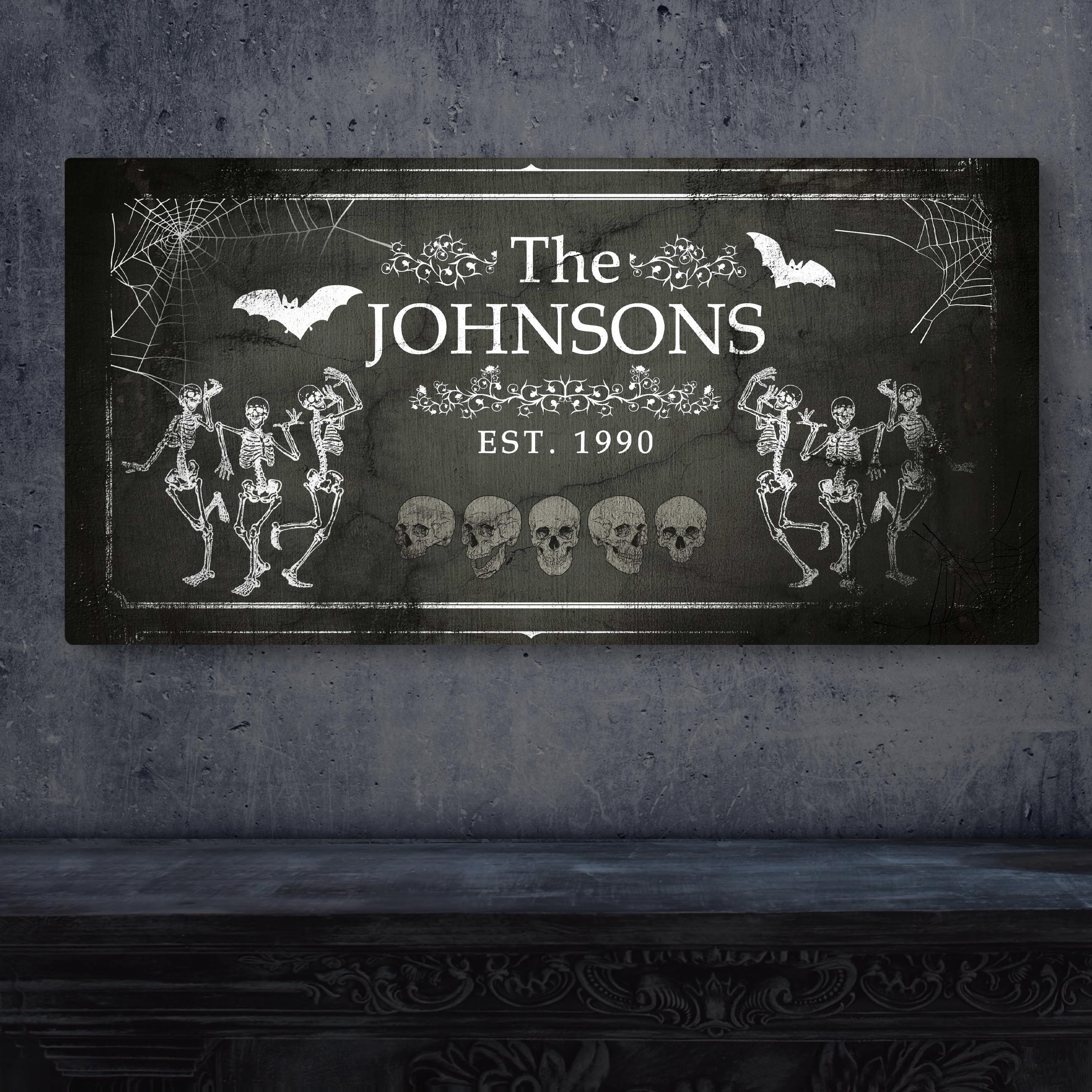 Halloween Family Name Sign on sale at MyriadMart