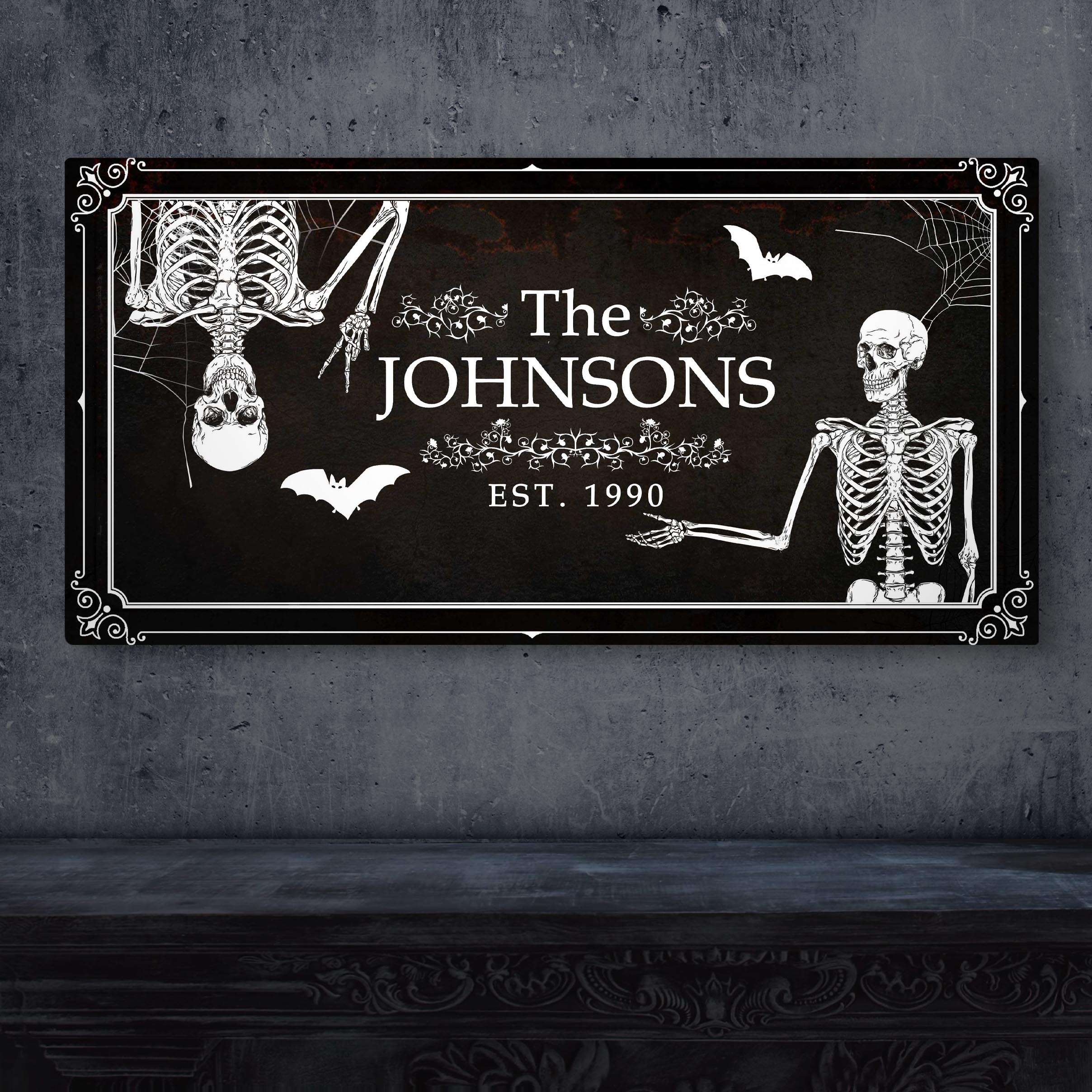 Halloween Family Name Sign on sale at MyriadMart