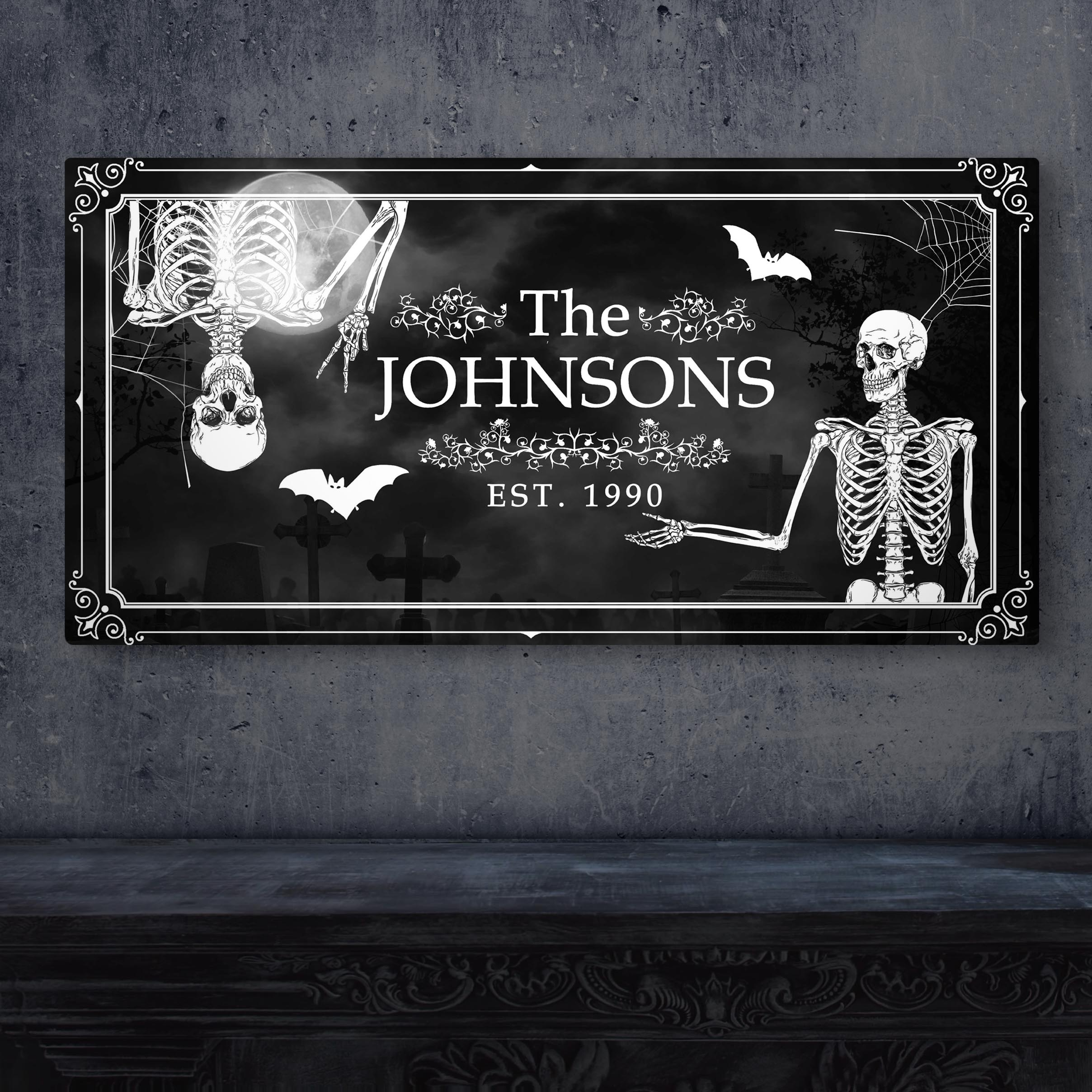 Halloween Family Name Sign on sale at MyriadMart