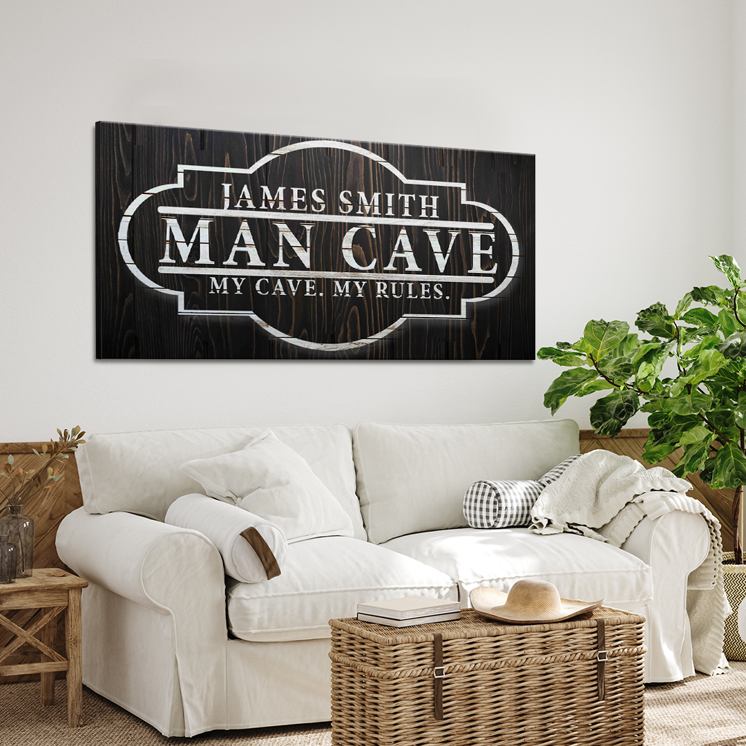 My Cave My Rules Sign on sale at MyriadMart