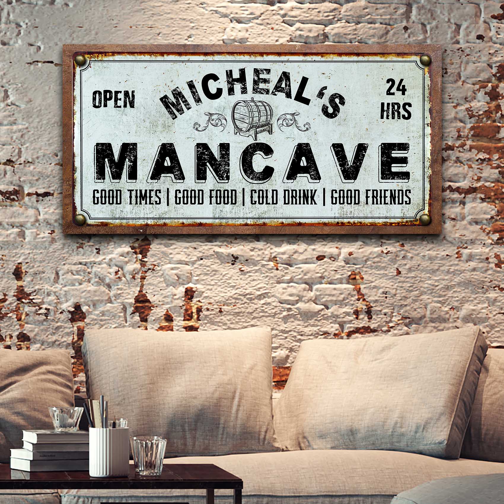 Man Cave Sign on sale at MyriadMart