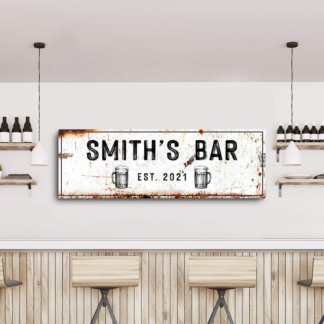 Family Bar Rustic Sign on sale at MyriadMart
