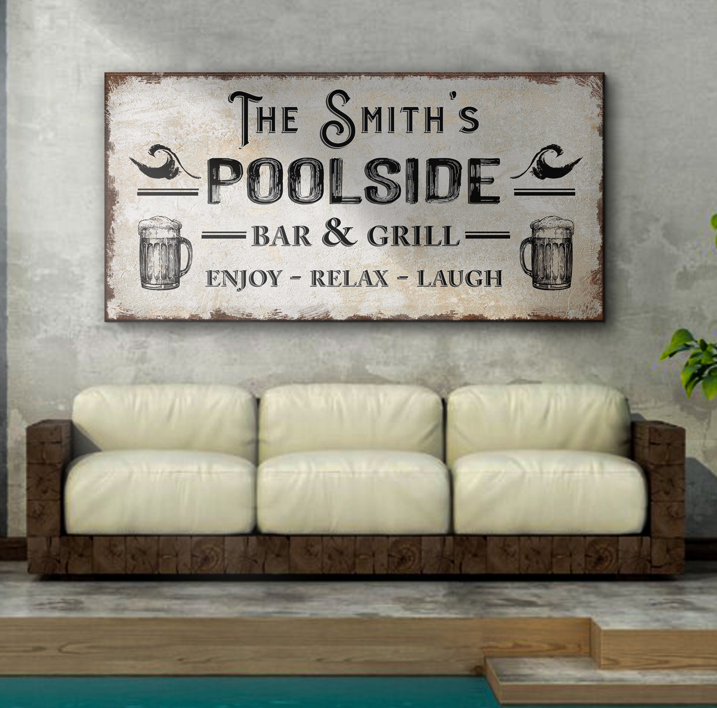 Personalized Poolside Bar And Grill Sign on sale at MyriadMart