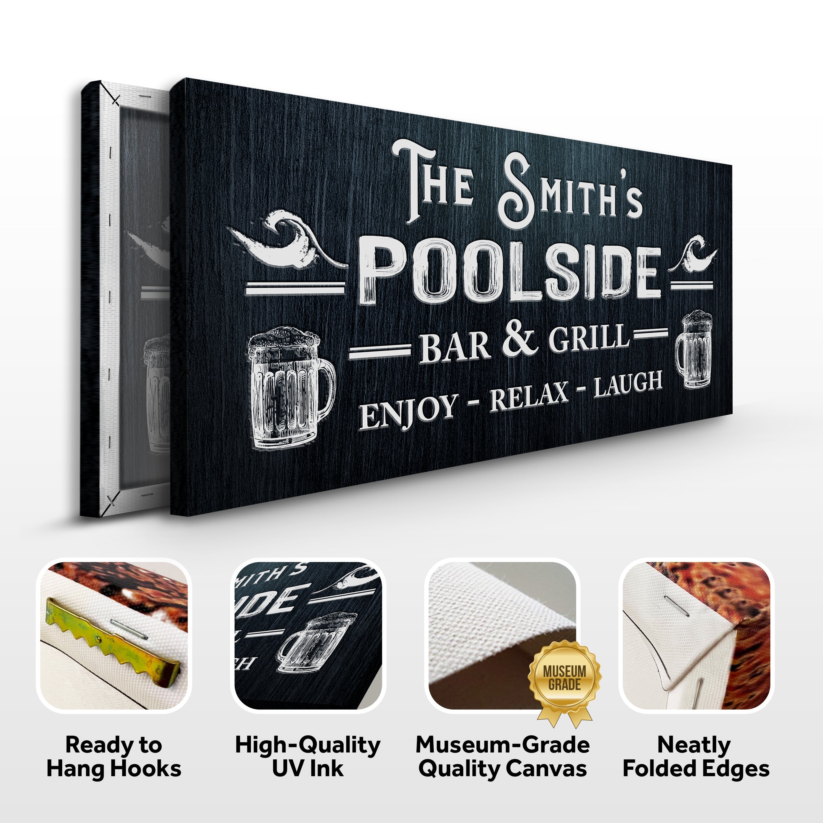 Personalized Poolside Bar And Grill Sign II on sale at MyriadMart