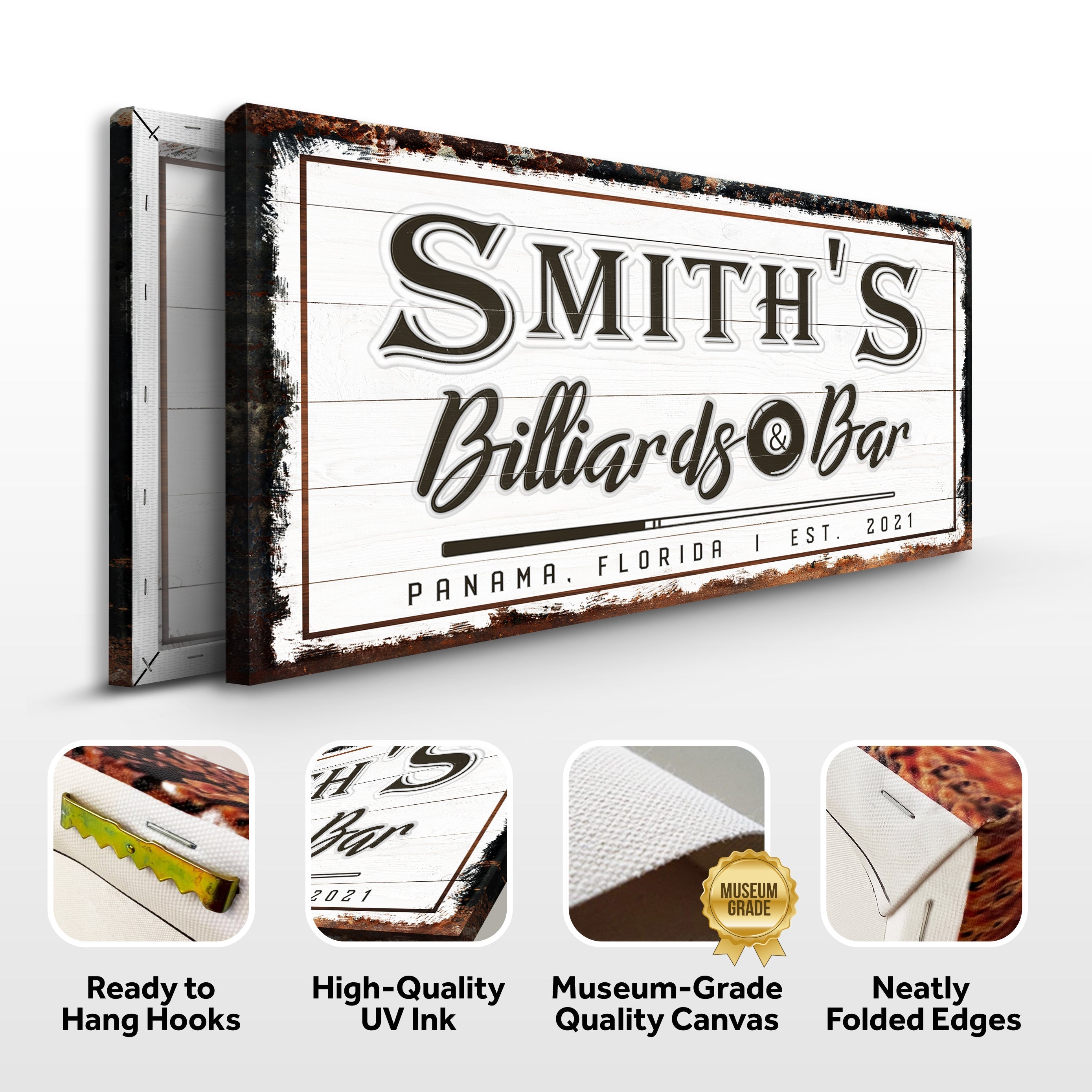 Billiards And Bar Sign on sale at MyriadMart