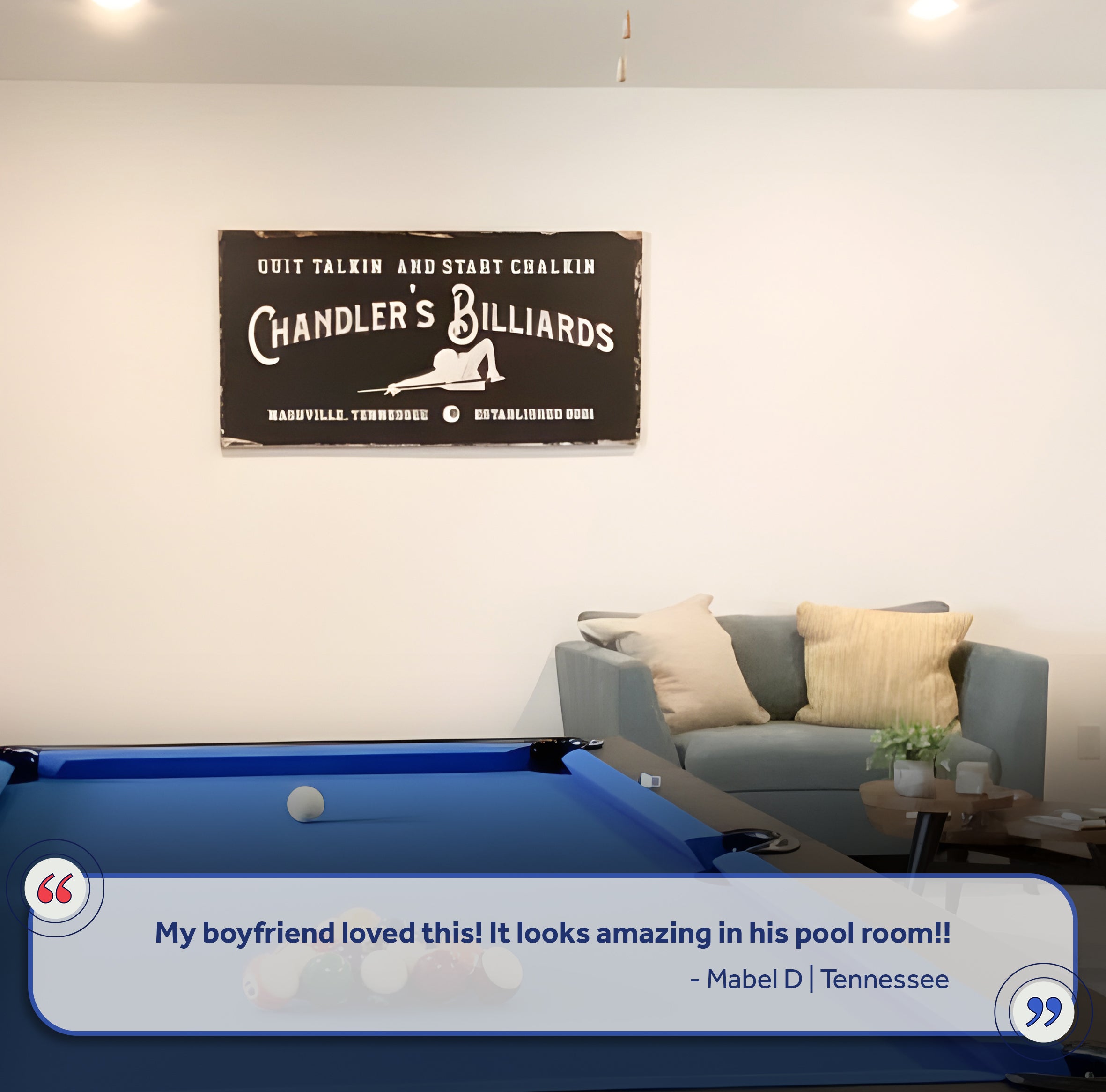 Billiards Room Sign on sale at MyriadMart