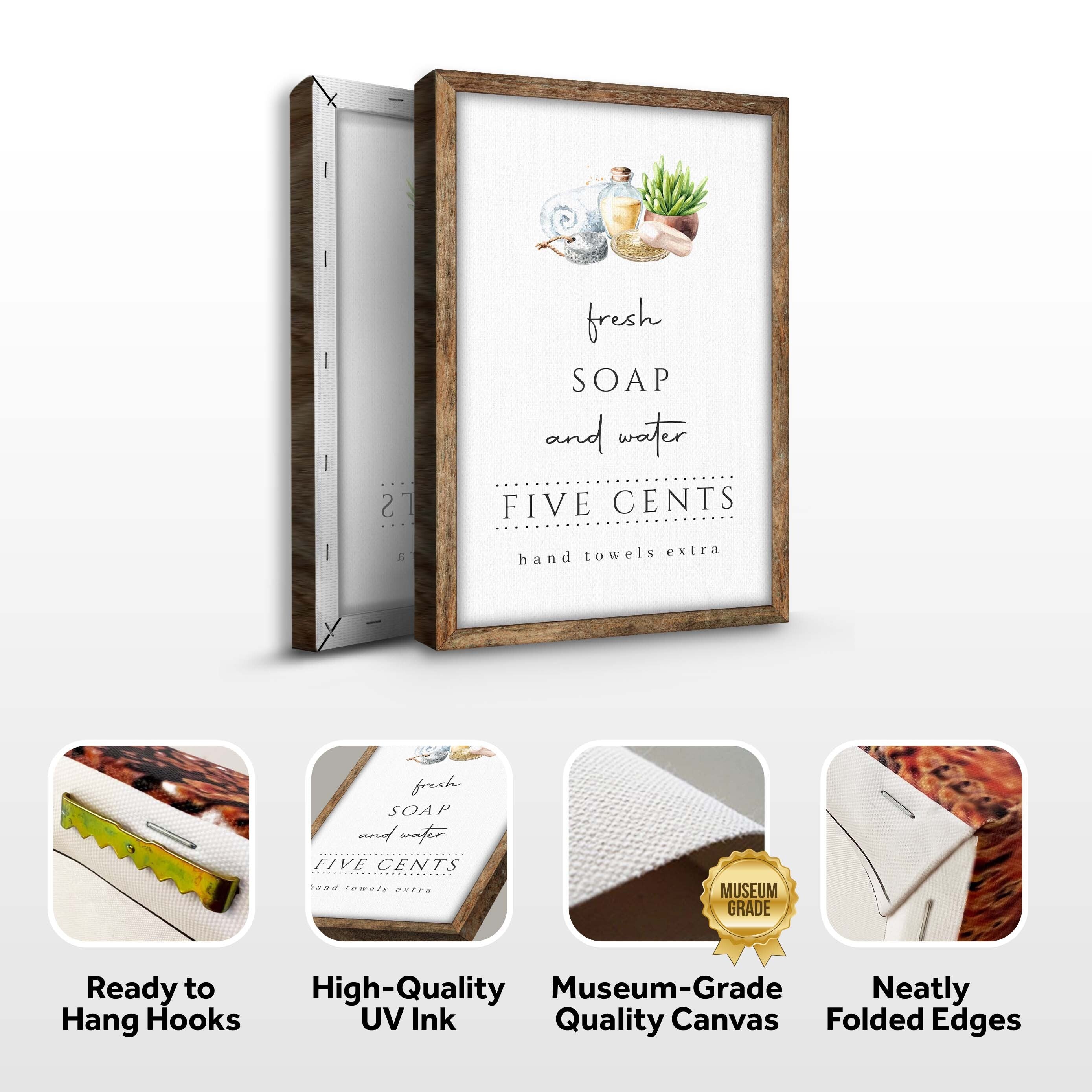 Fresh Soap And Water Bathroom Sign III on sale at MyriadMart