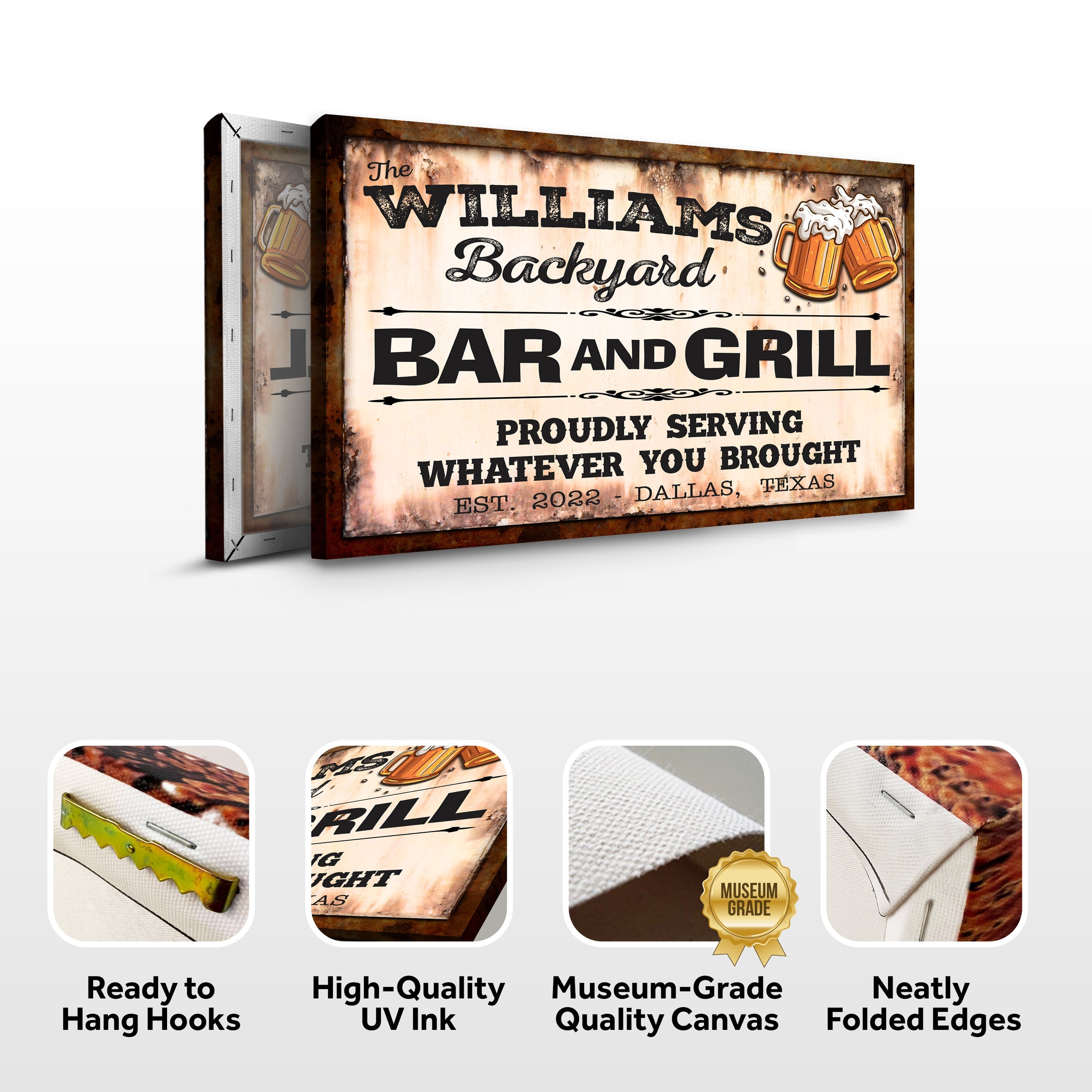 Backyard Bar & Grill Sign IX on sale at MyriadMart