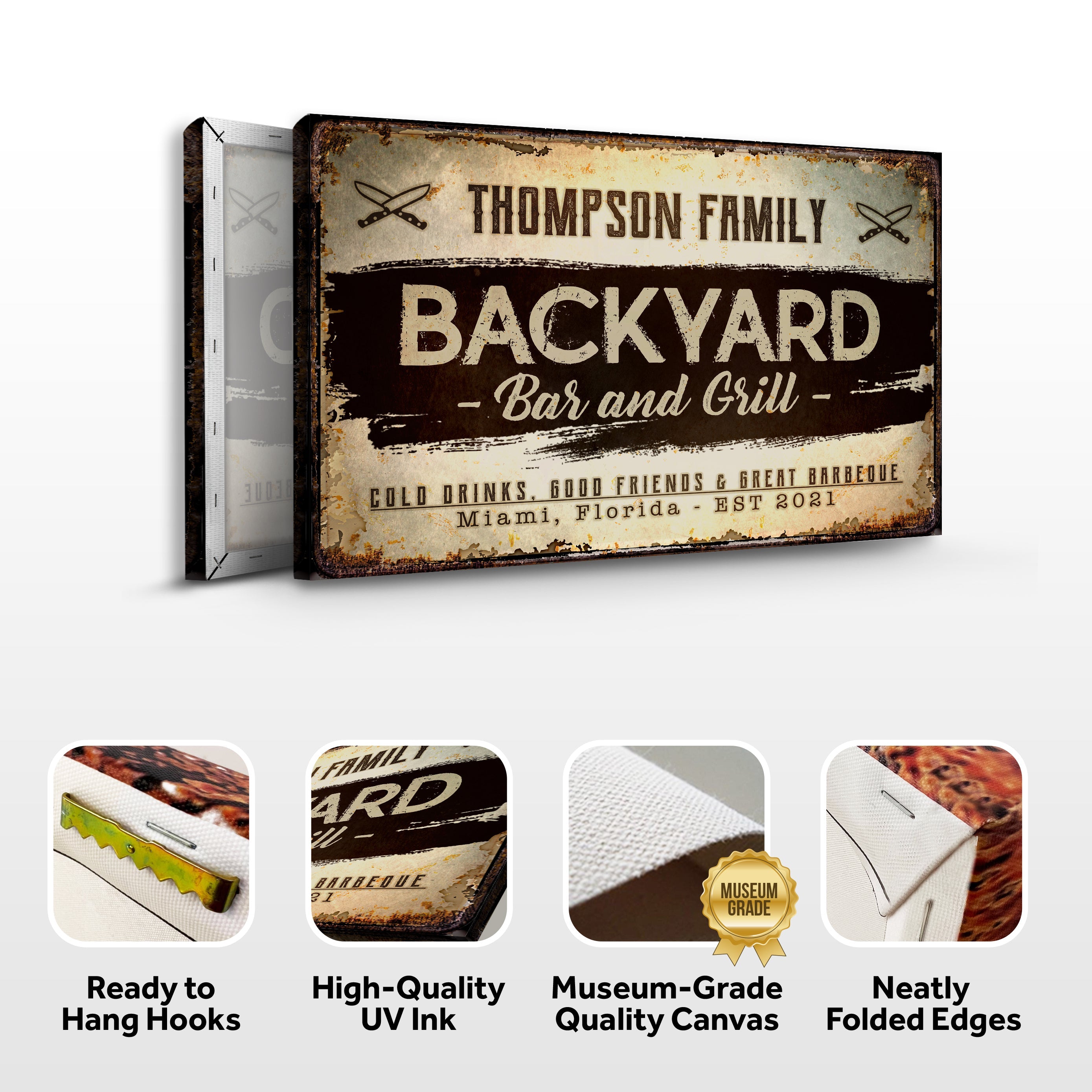 Backyard Bar And Grill Sign VIII on sale at MyriadMart