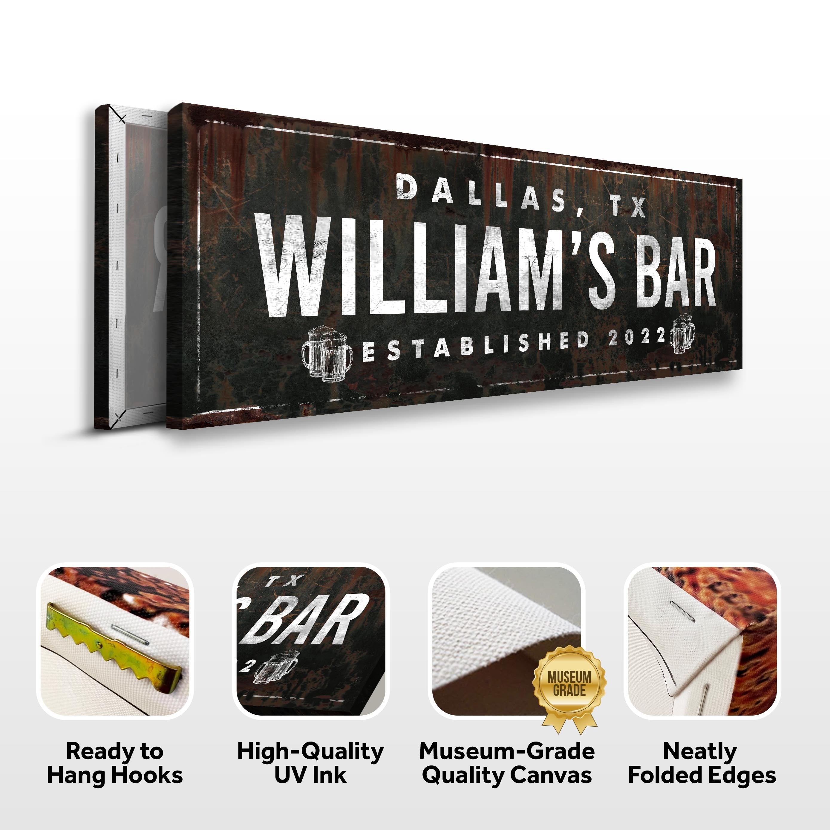 Rustic Bar Sign on sale at MyriadMart