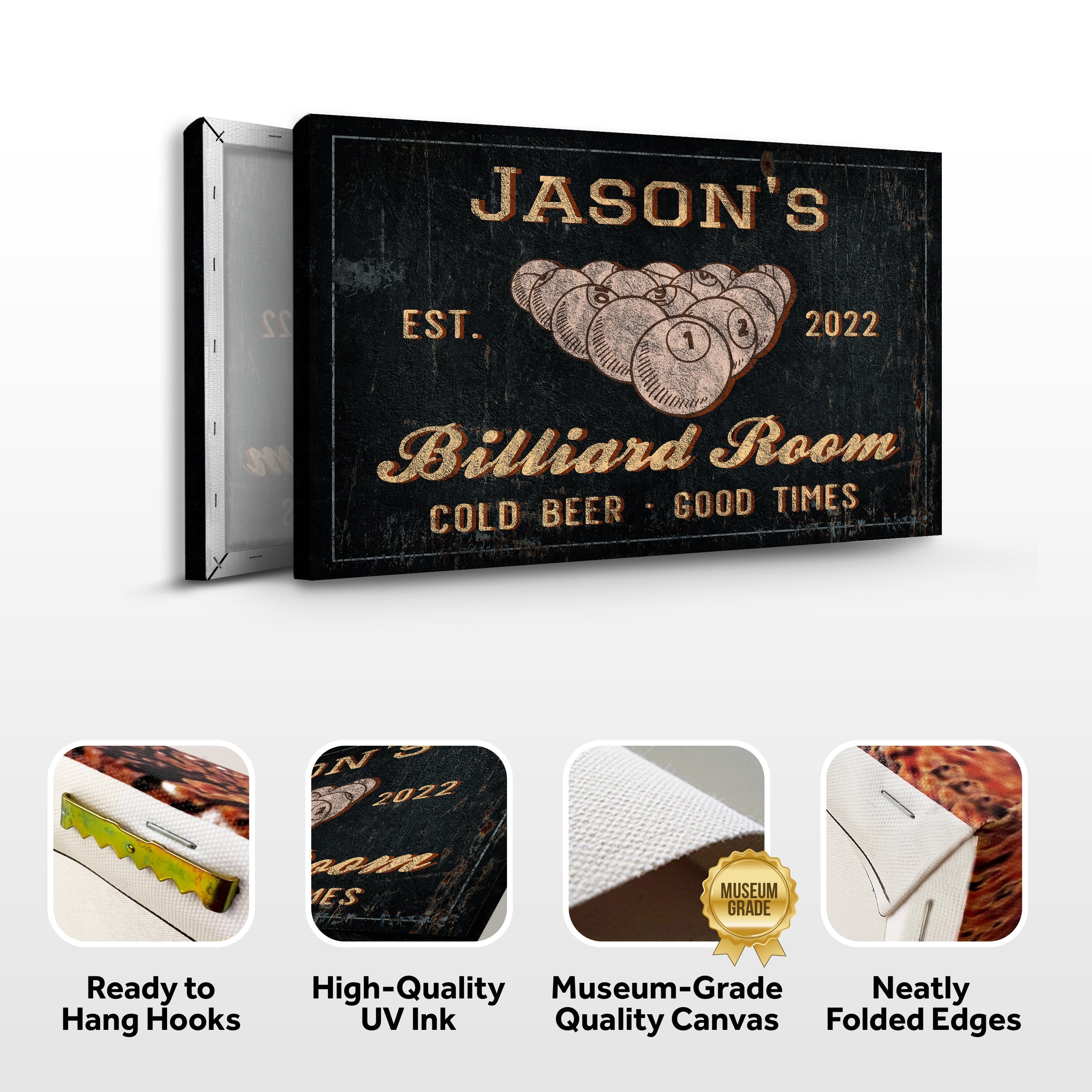 Billiard Room Sign on sale at MyriadMart