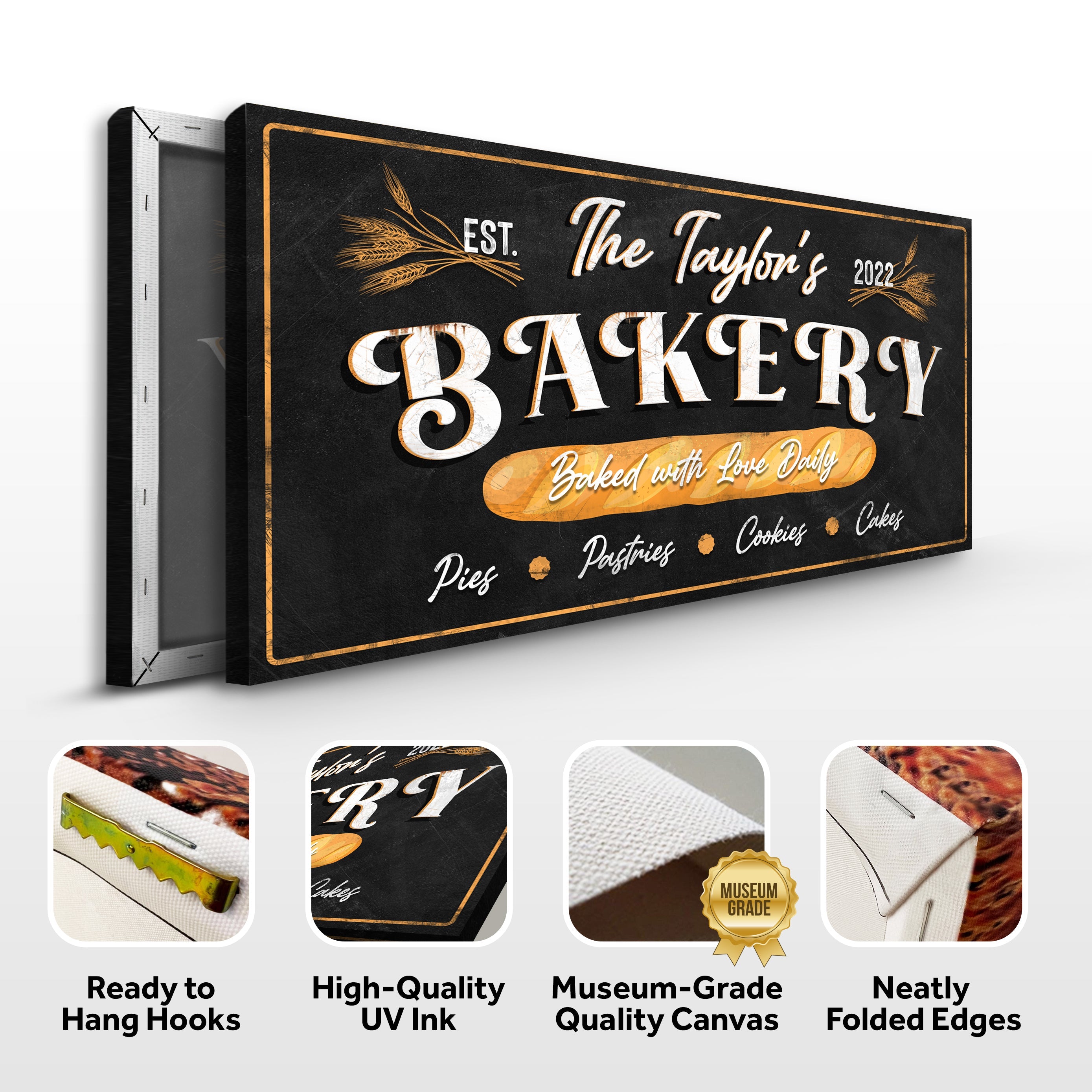 Baked With Love Daily Bakery Sign on sale at MyriadMart