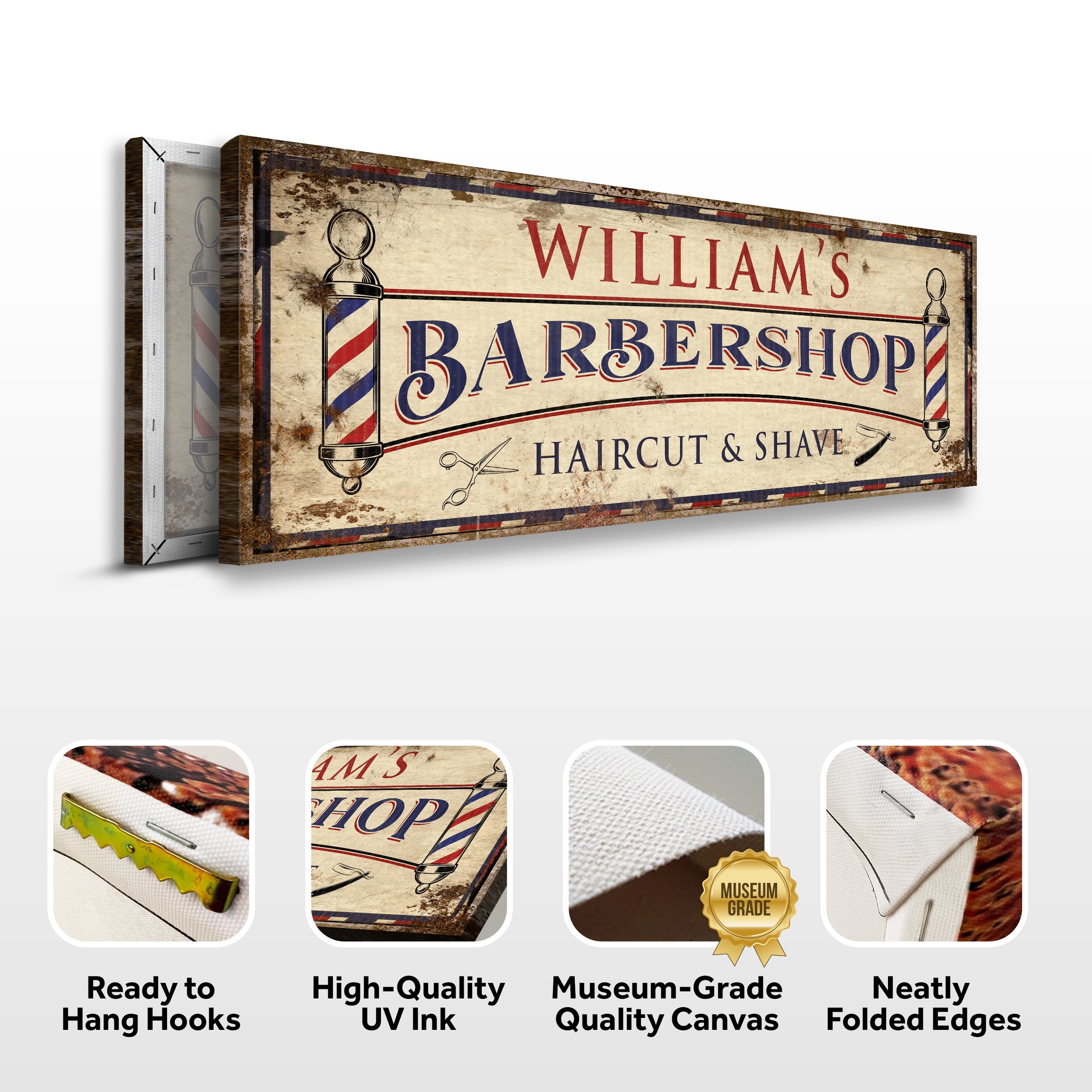 Barbershop Sign VIII on sale at MyriadMart