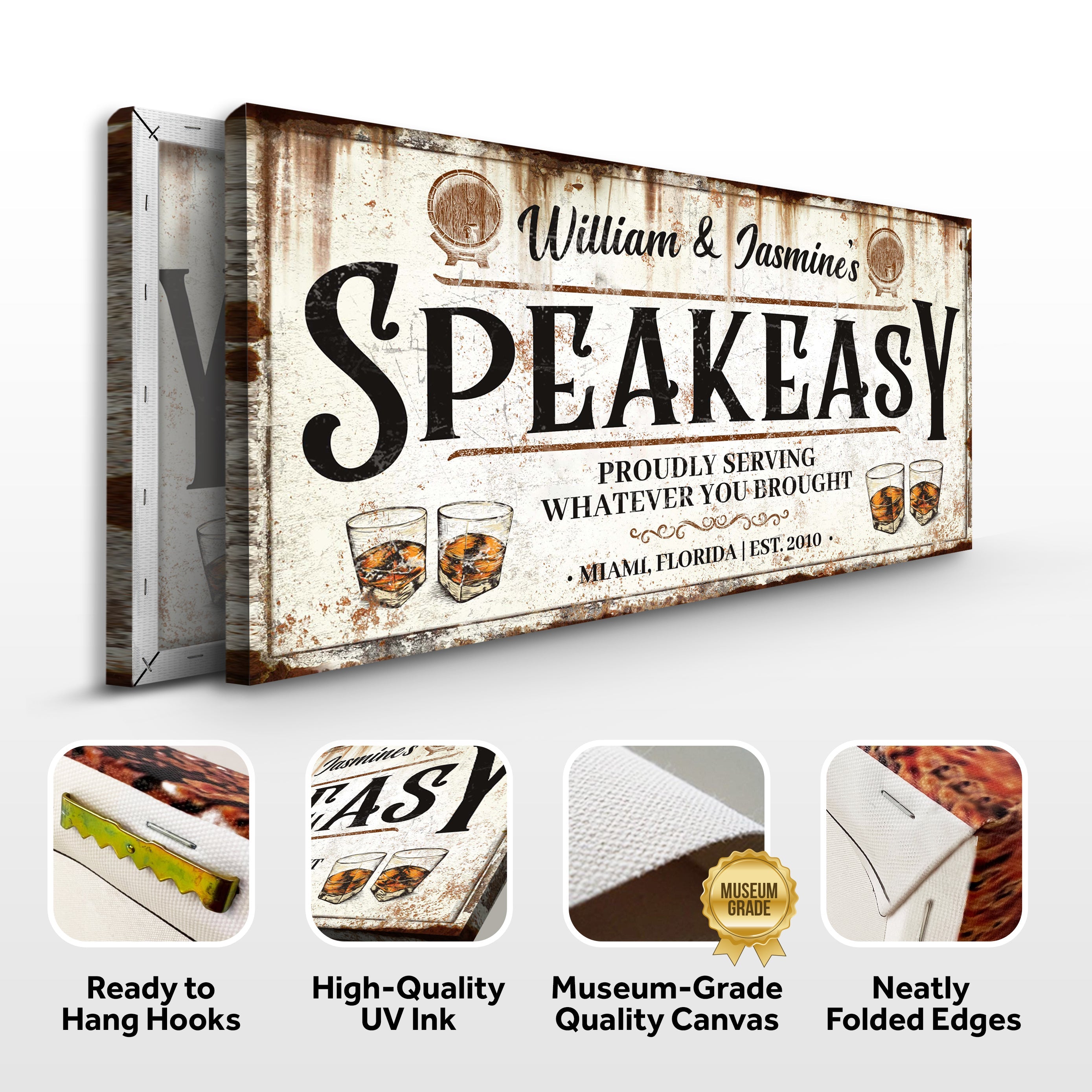 Speakeasy Sign V on sale at MyriadMart