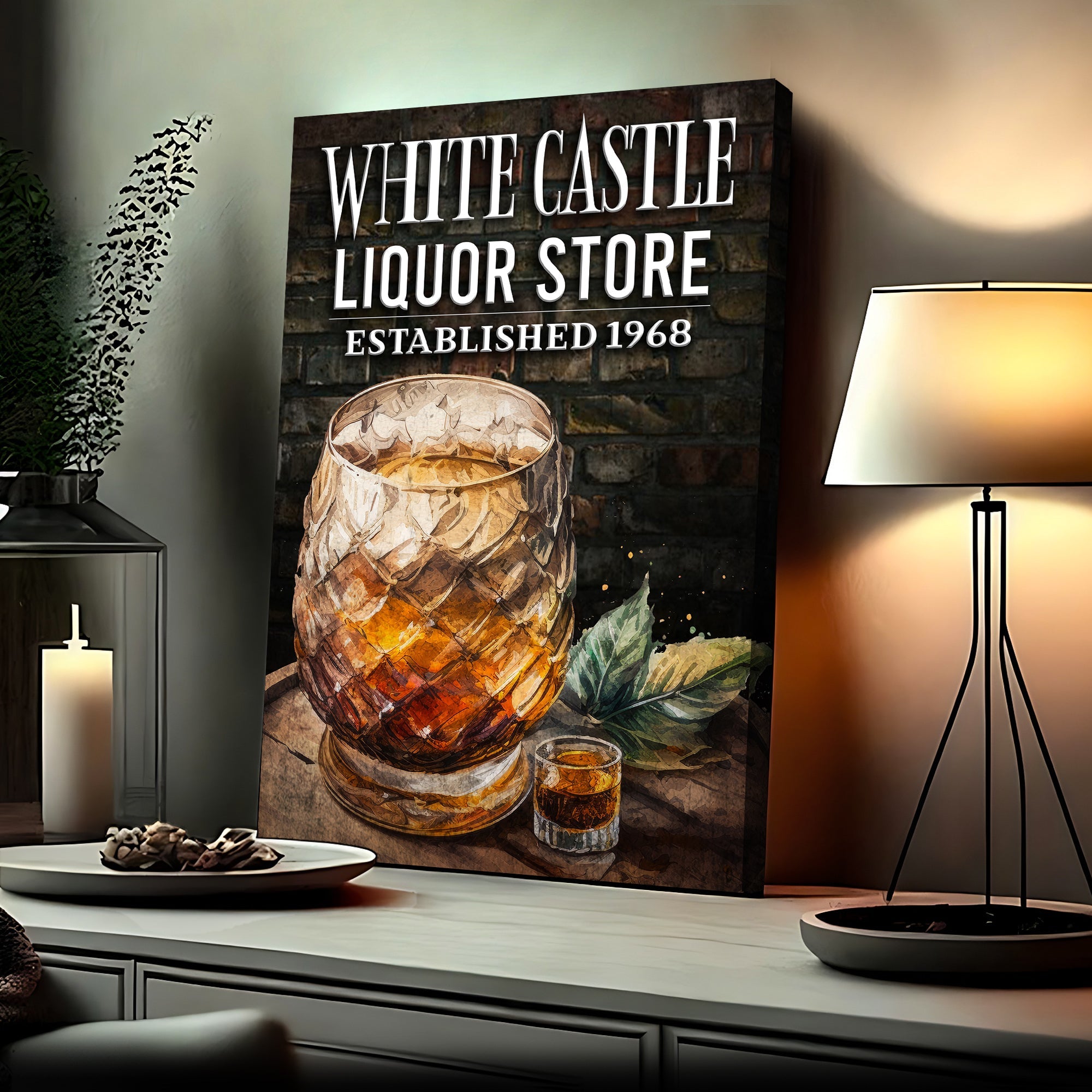 Liquor Store Sign III | Customizable Canvas on sale at MyriadMart