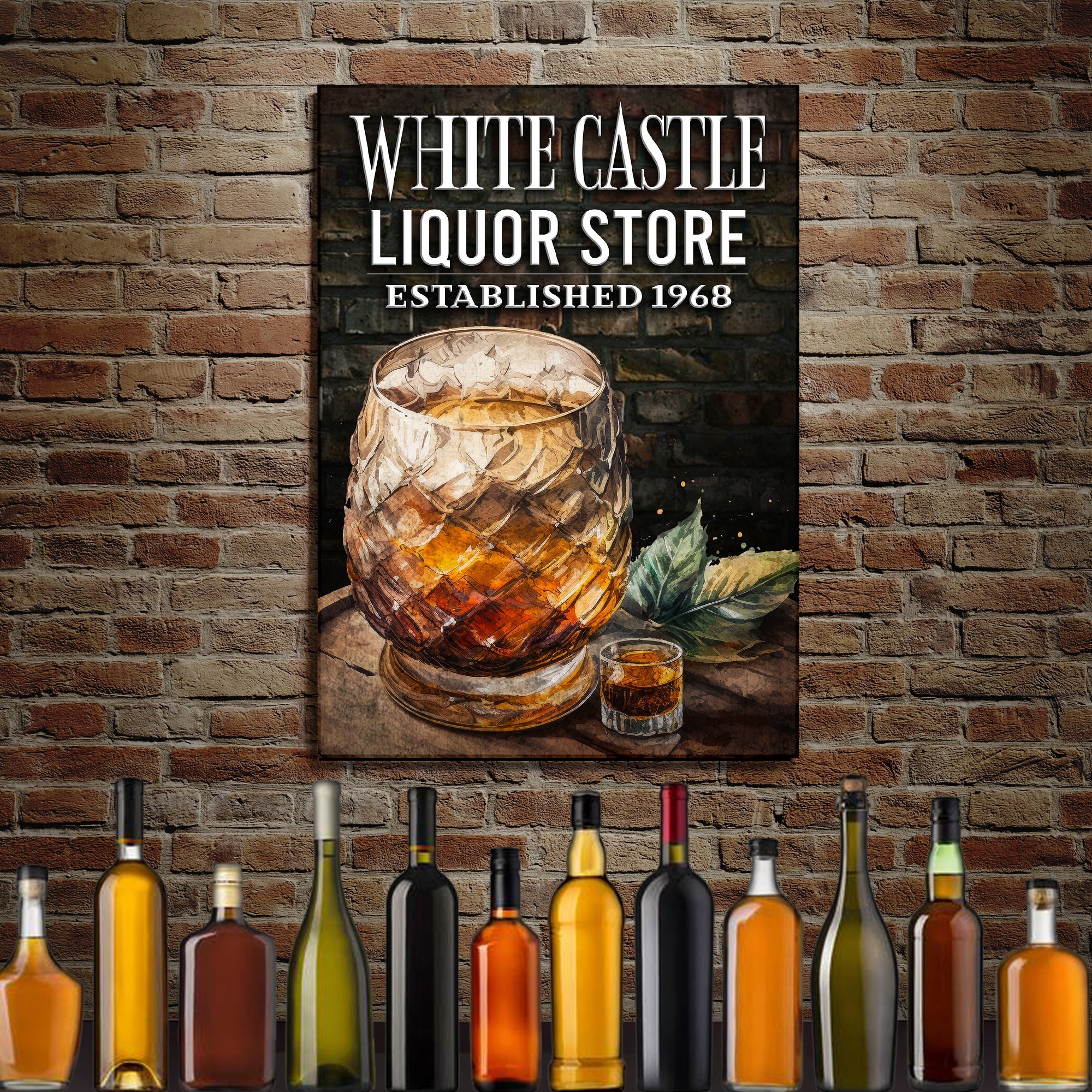 Liquor Store Sign III | Customizable Canvas on sale at MyriadMart