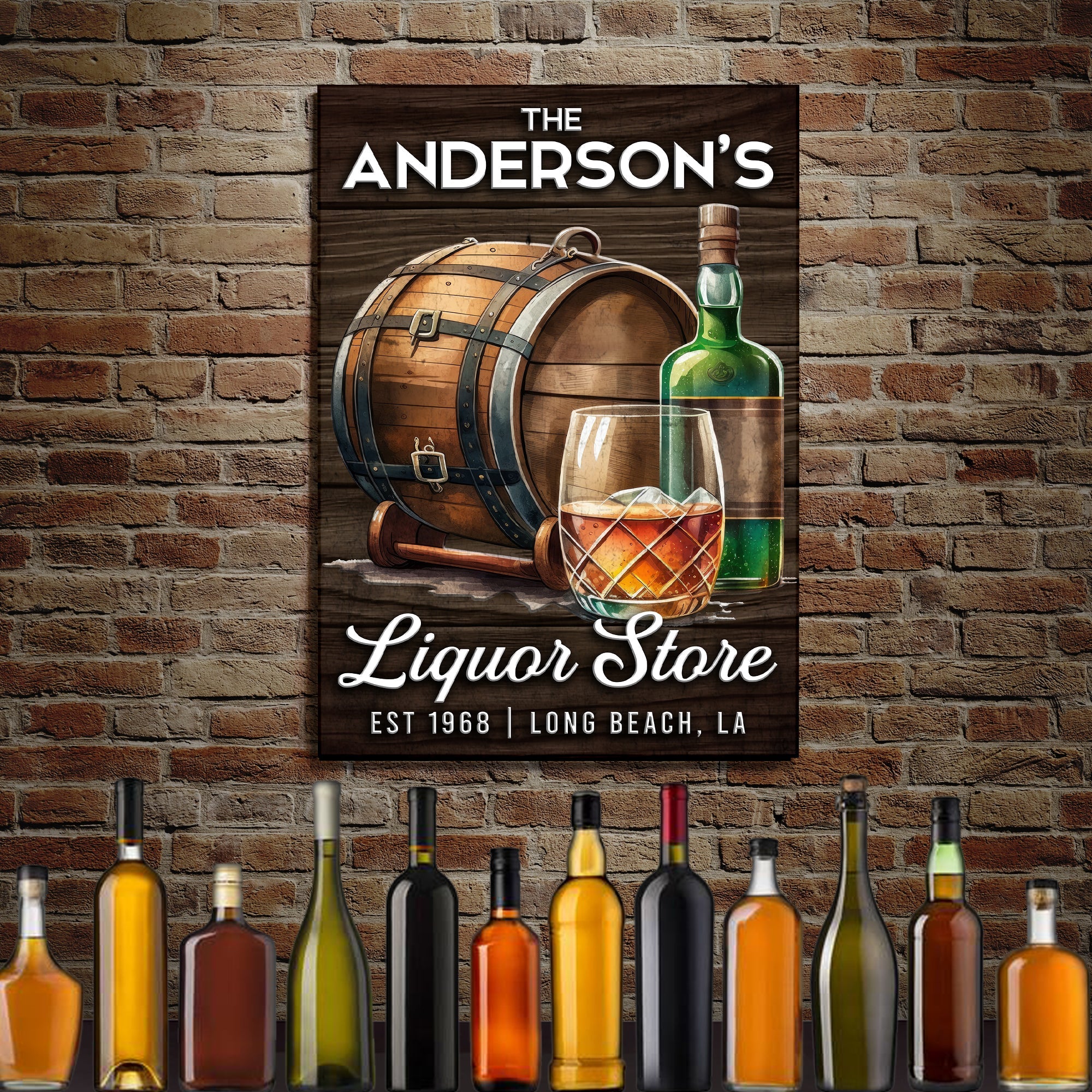 Liquor Store Sign V | Customizable Canvas on sale at MyriadMart