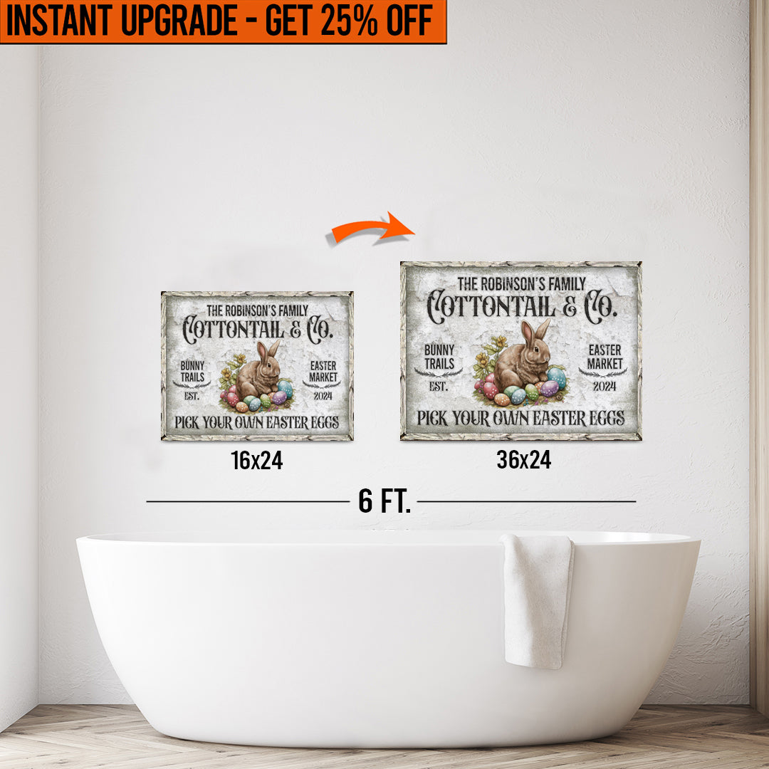 Upgrade Your 24x16 Inches 'Vintage Easter' Canvas To 36x24 Inches on sale at MyriadMart