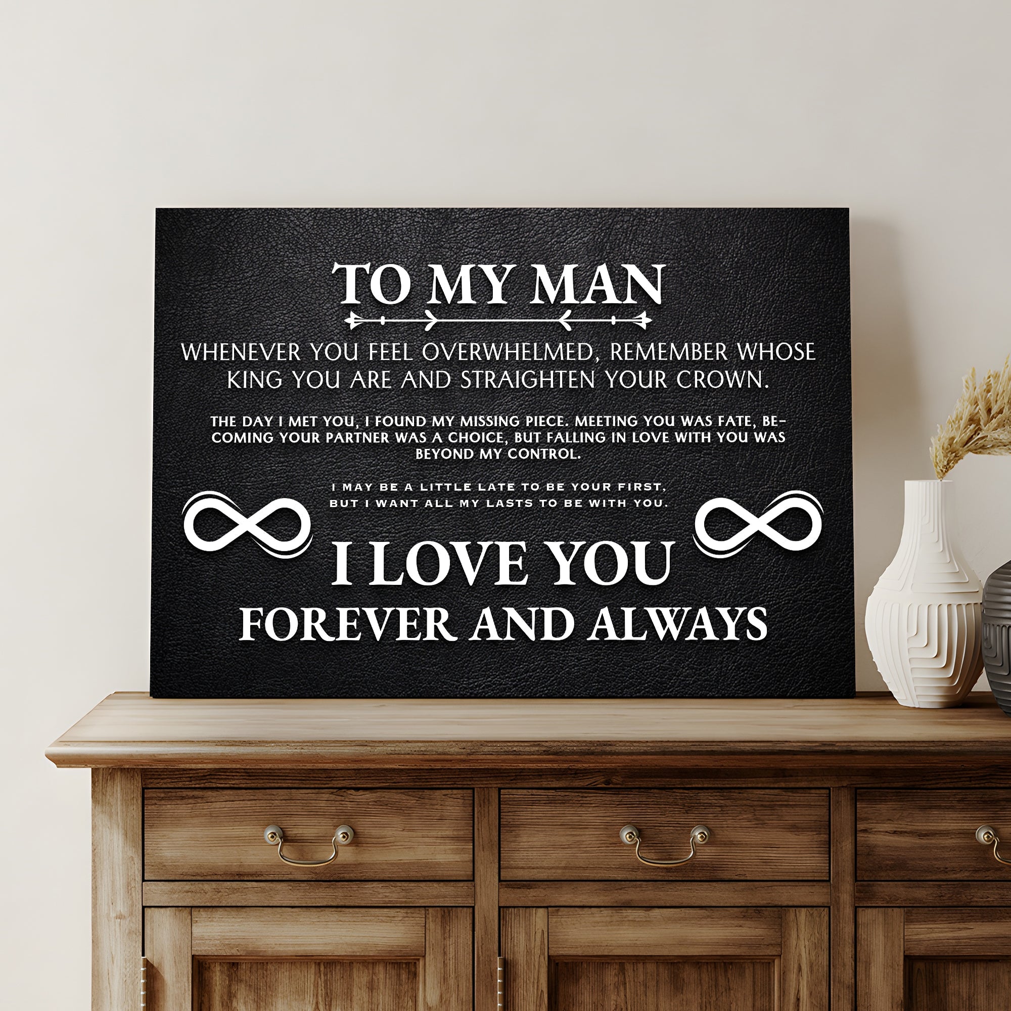 To My Man Father's Day Gift Sign II on sale at MyriadMart