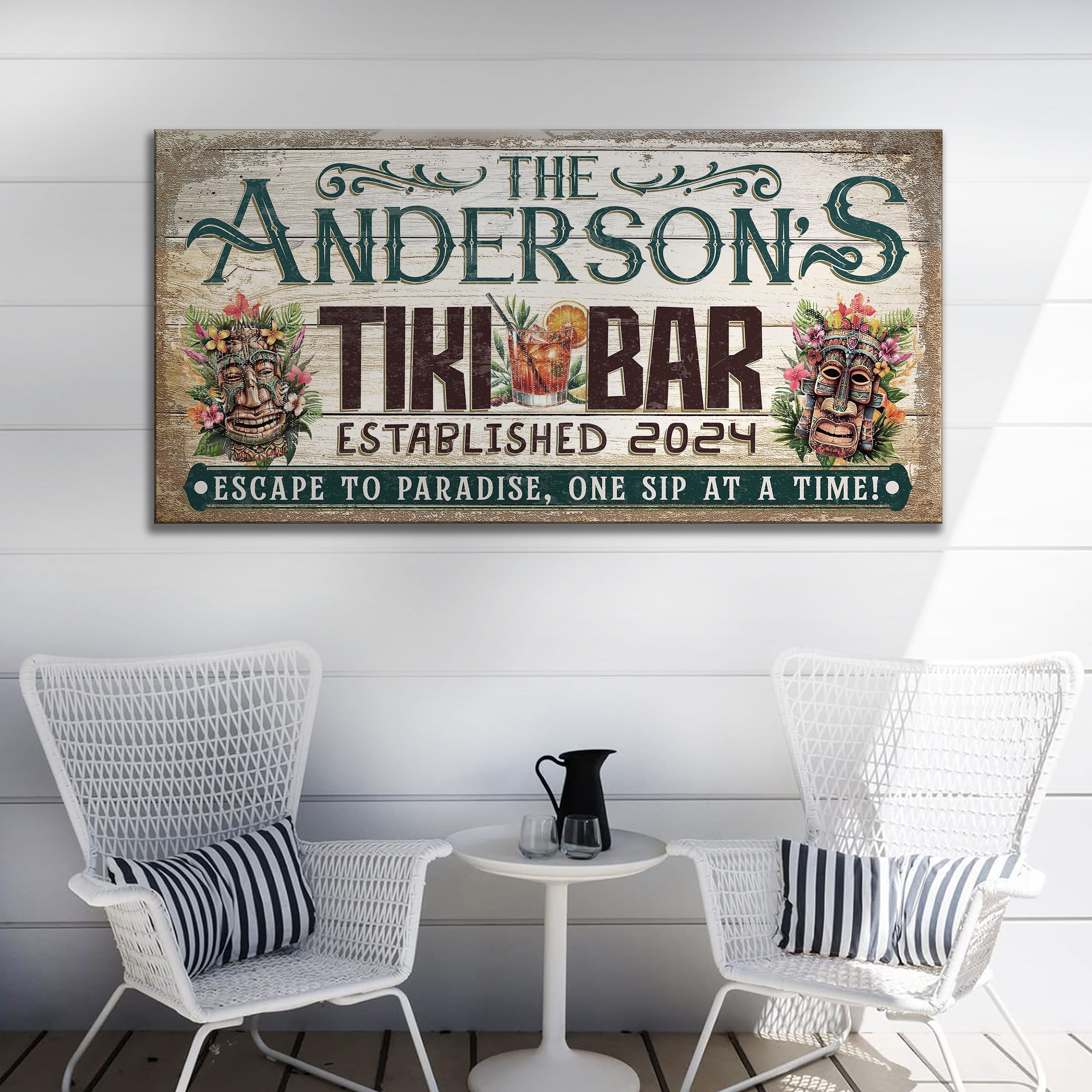 Personalized Tiki Bar Sign III on sale at MyriadMart