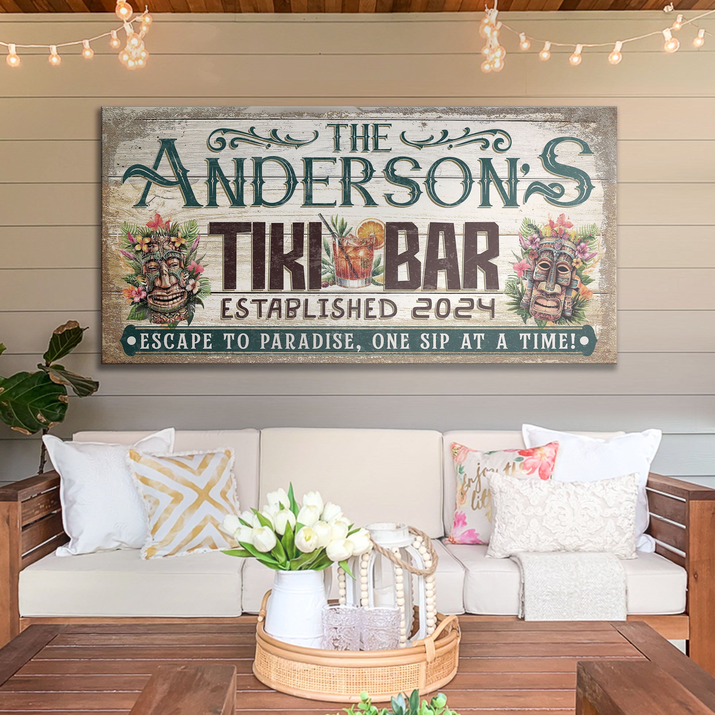 Personalized Tiki Bar Sign III on sale at MyriadMart