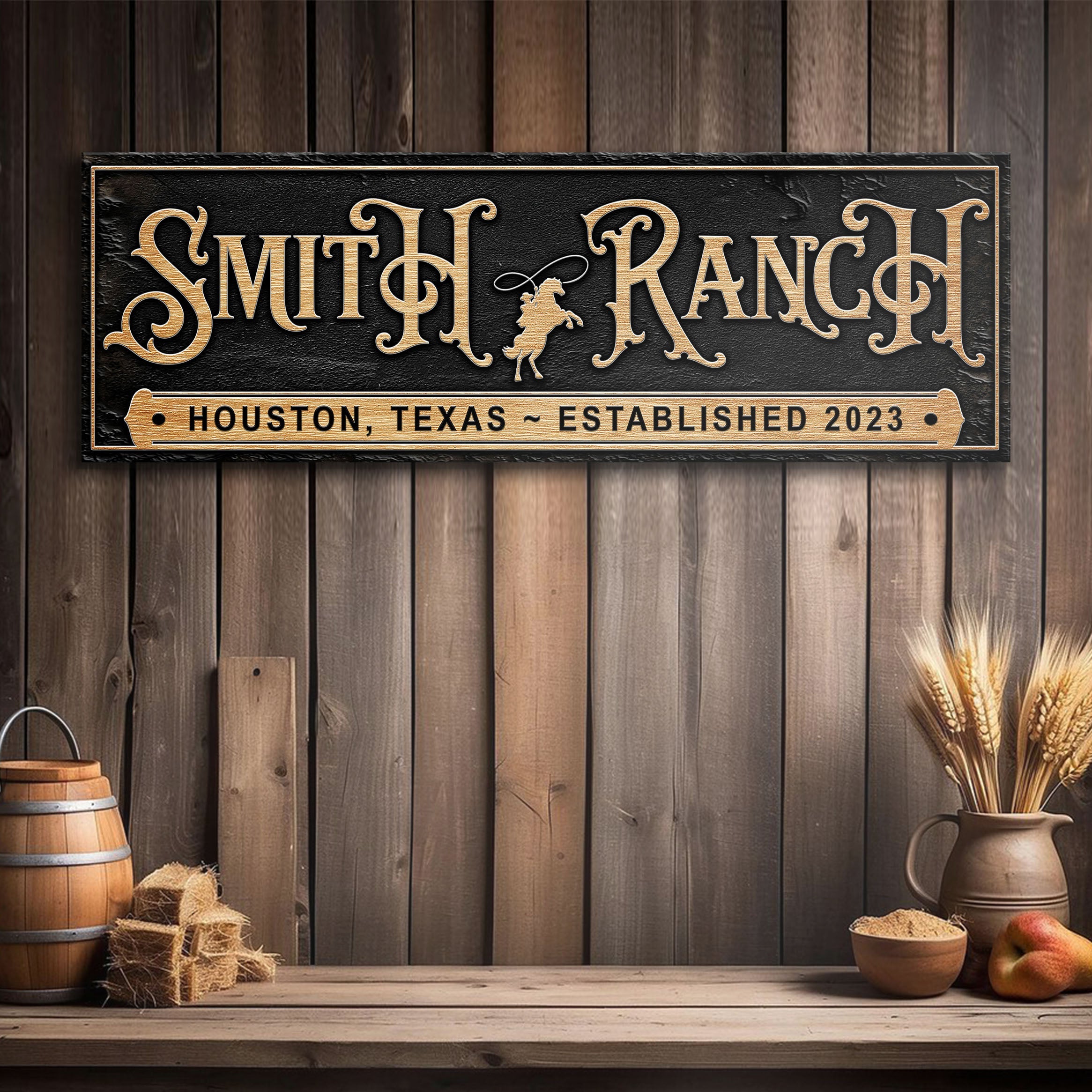 Personalized Horse Ranch Sign on sale at MyriadMart