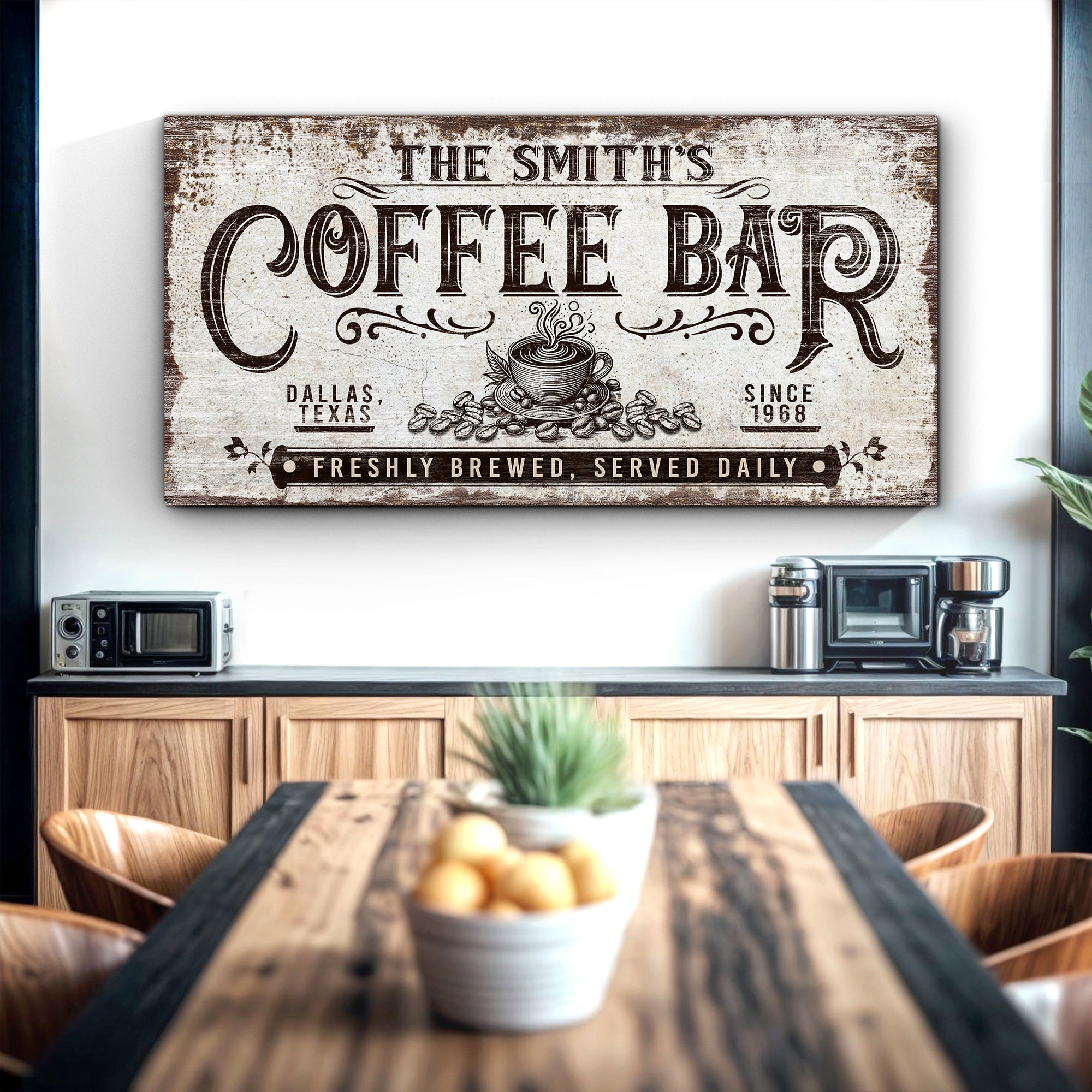 Personalized Coffee Bar Sign III on sale at MyriadMart