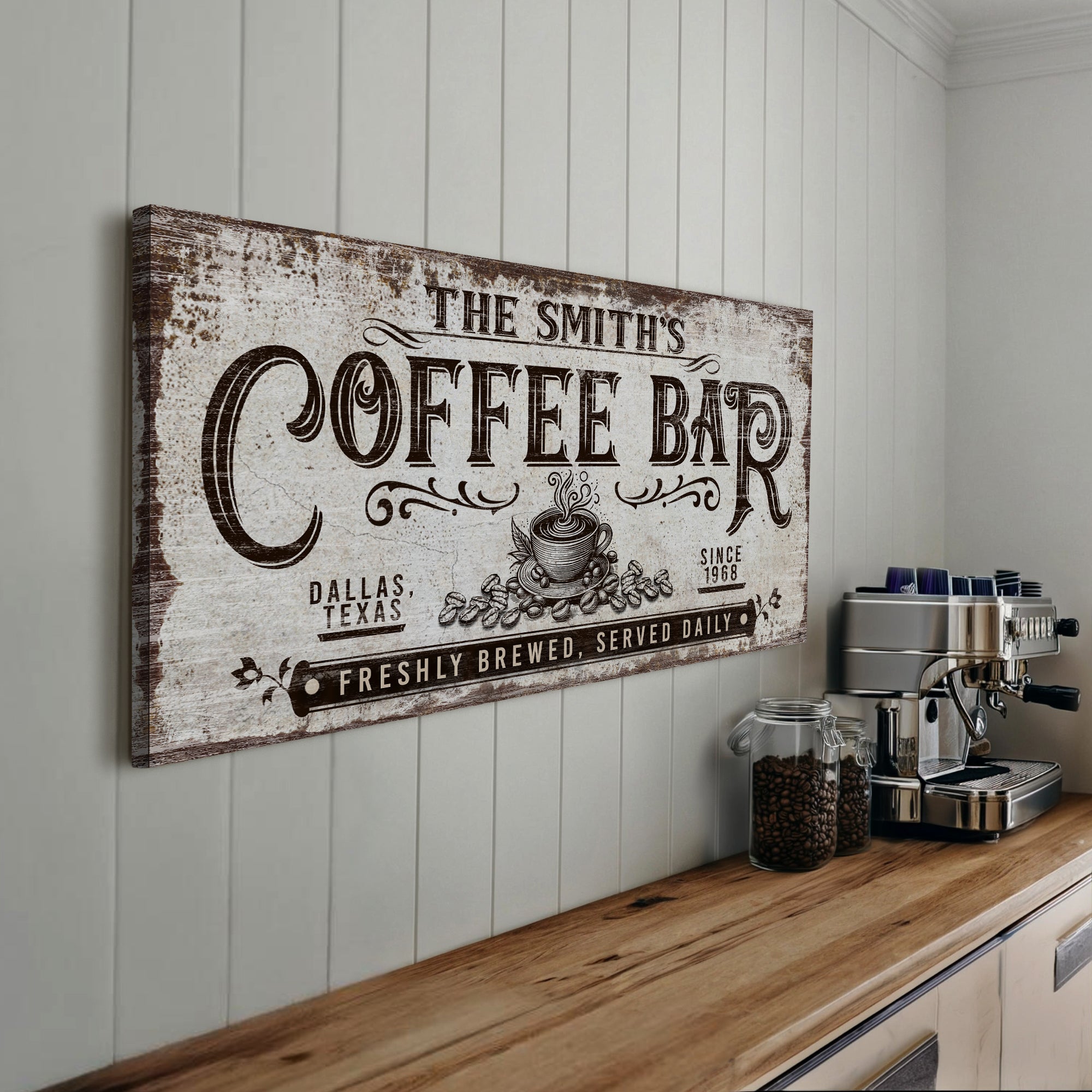 Personalized Coffee Bar Sign III on sale at MyriadMart