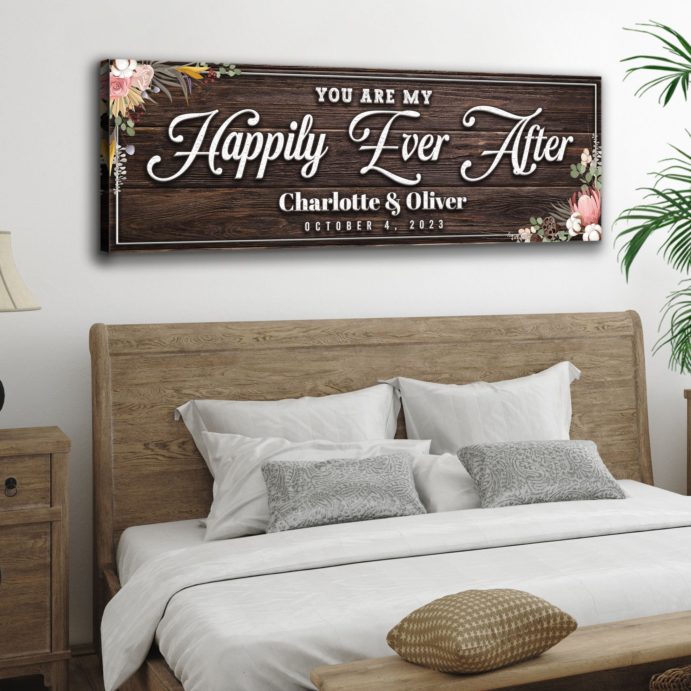 Personalized Happily Ever After Couple Sign on sale at MyriadMart