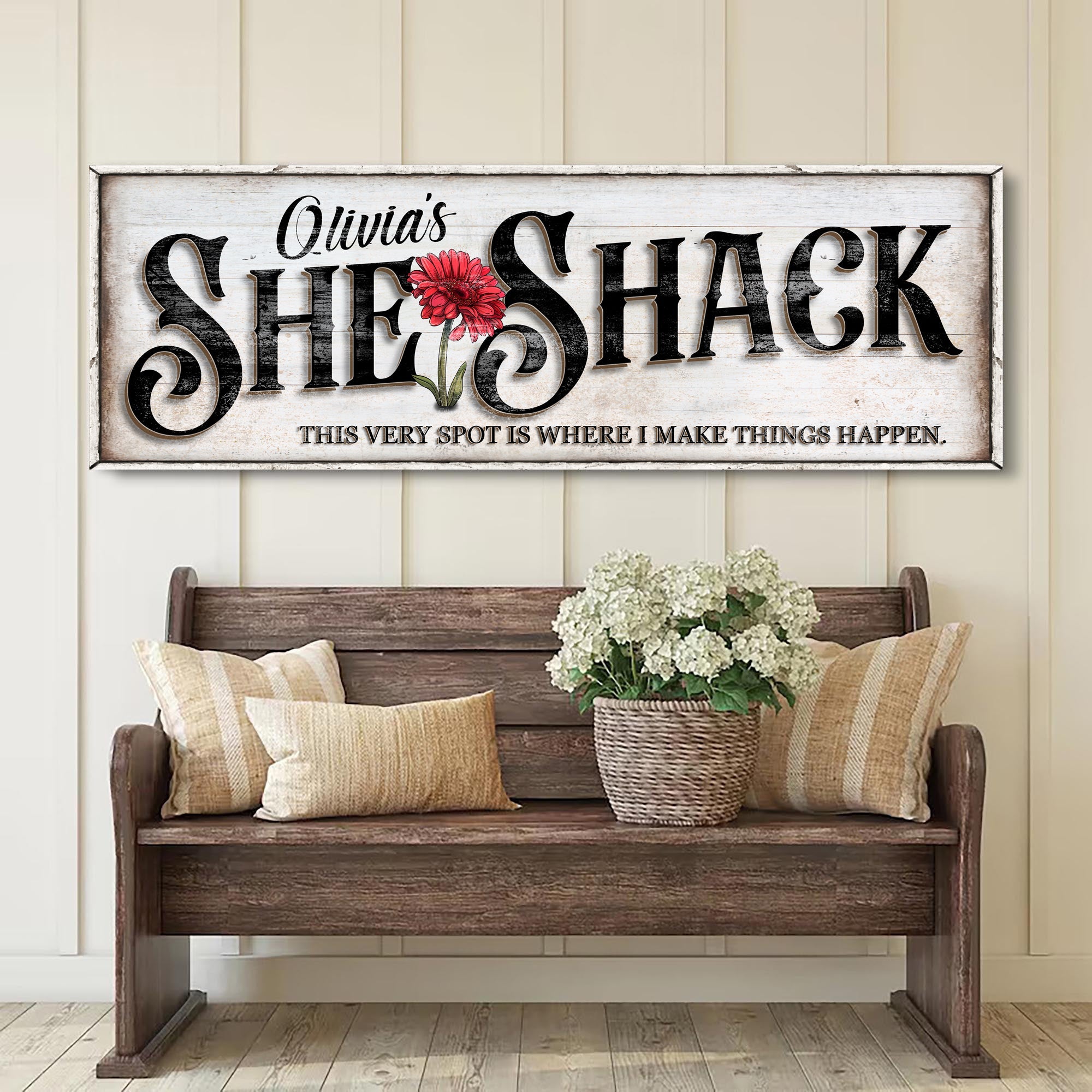 Personalized She Shed Sign XVI on sale at MyriadMart