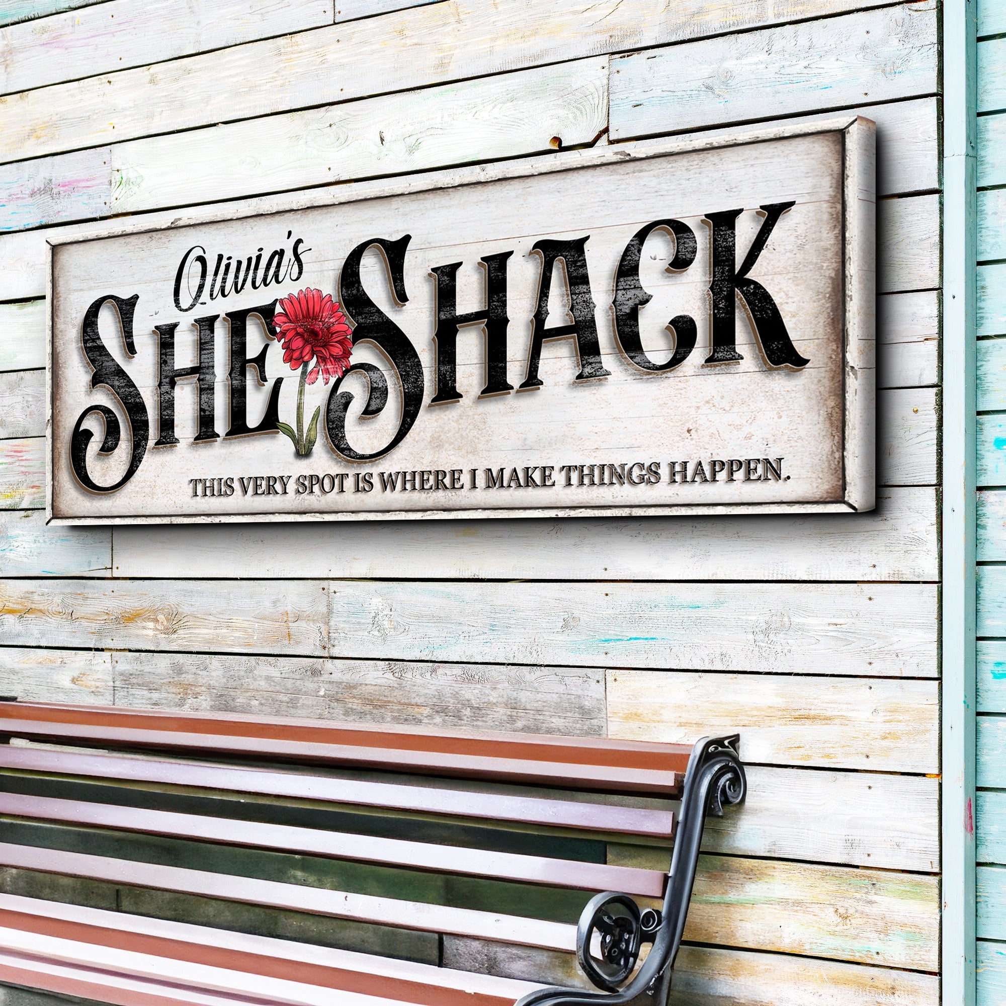 Personalized She Shed Sign XVI on sale at MyriadMart