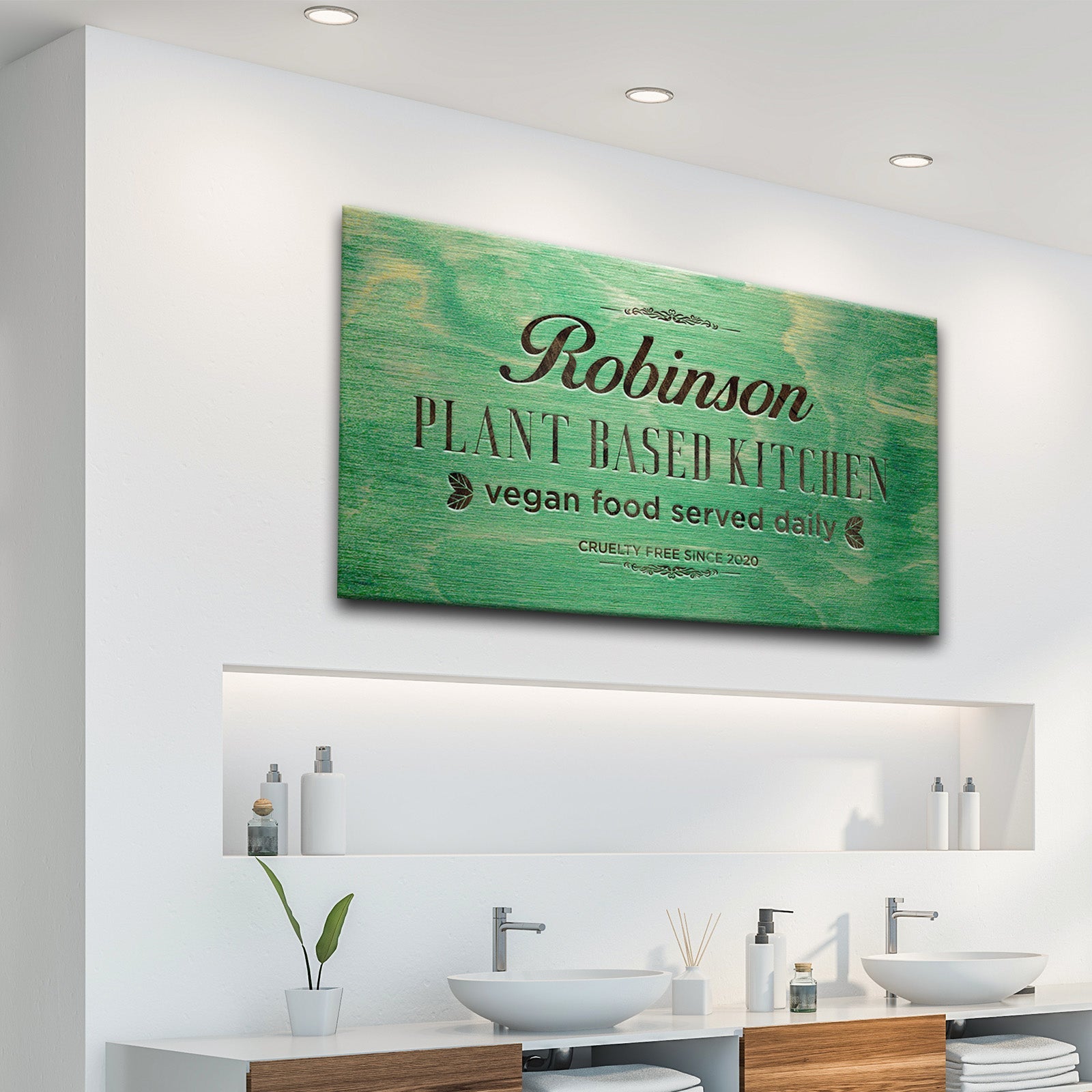 Plant Based Kitchen Sign on sale at MyriadMart