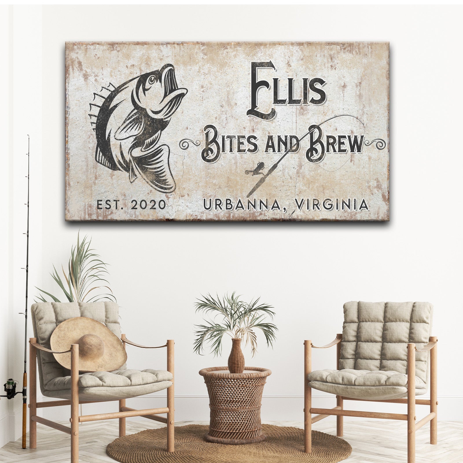 Bites and Brews Sign on sale at MyriadMart
