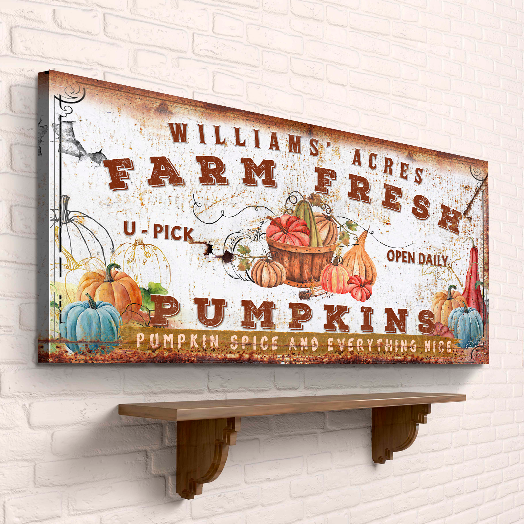 Farm Fresh Pumpkins Sign on sale at MyriadMart