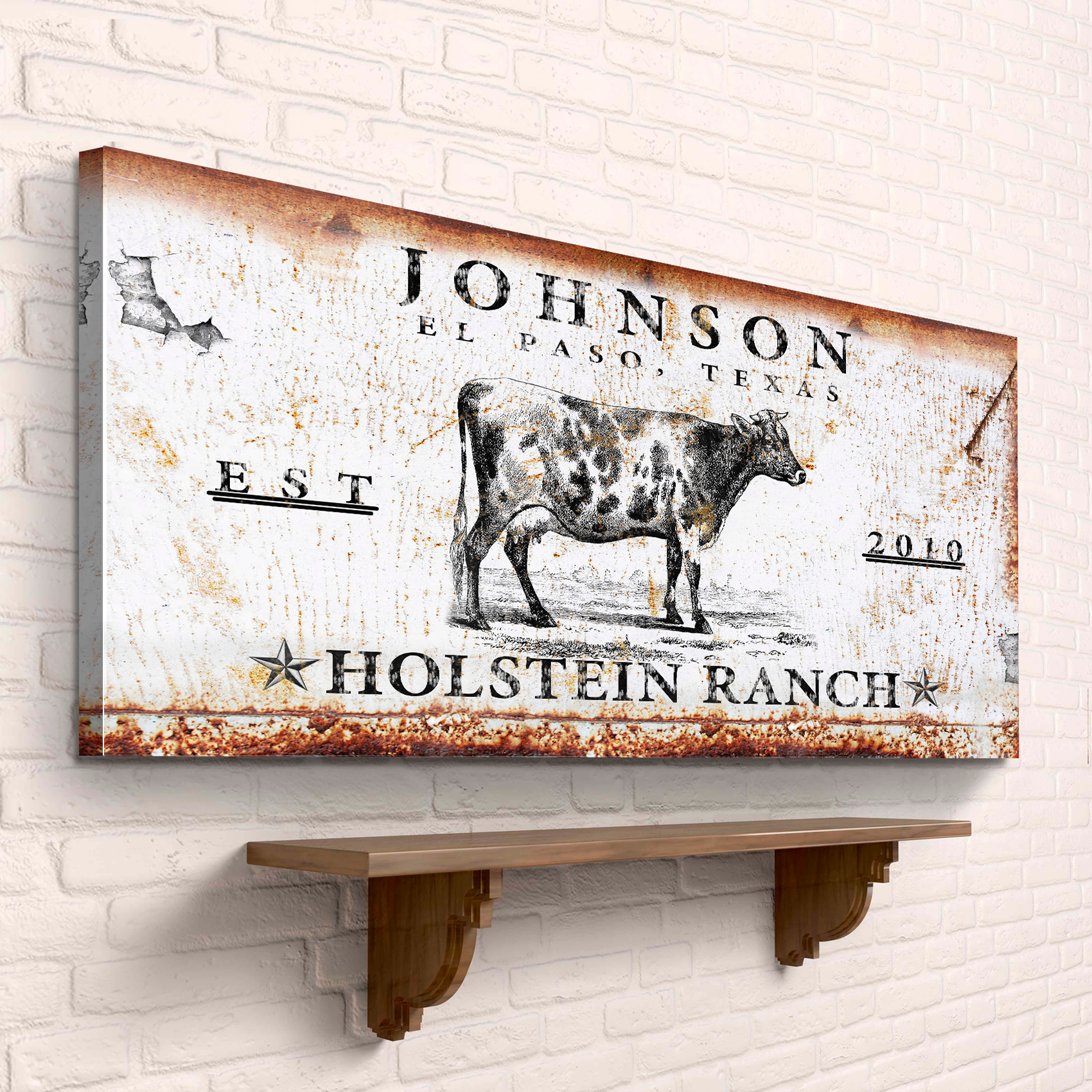 Holstein Ranch Sign on sale at MyriadMart