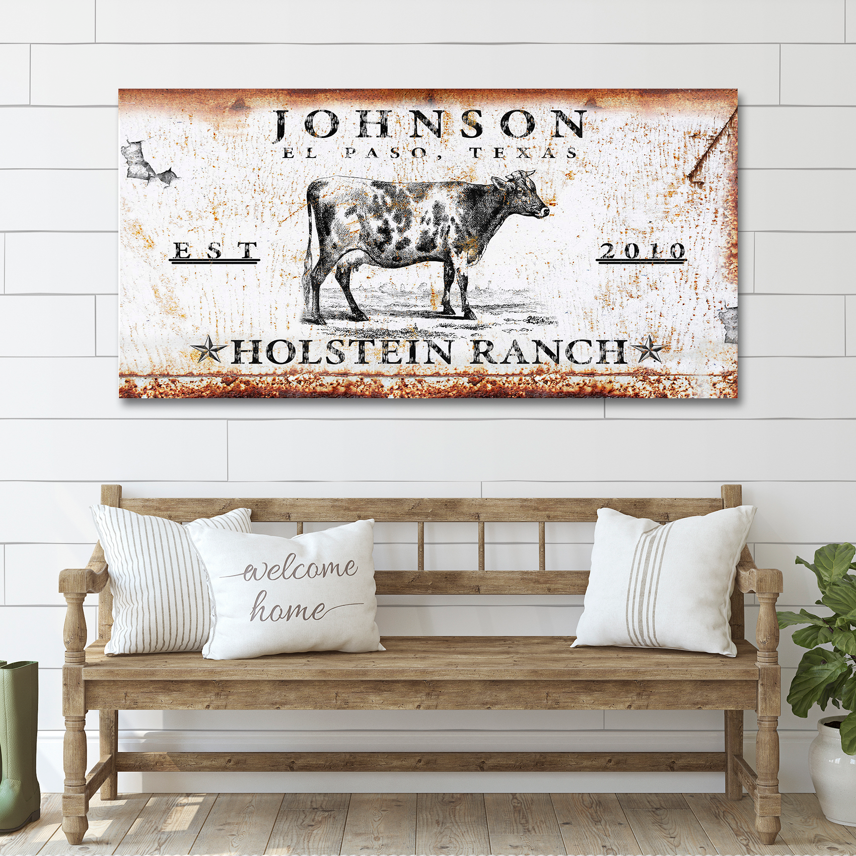 Holstein Ranch Sign on sale at MyriadMart