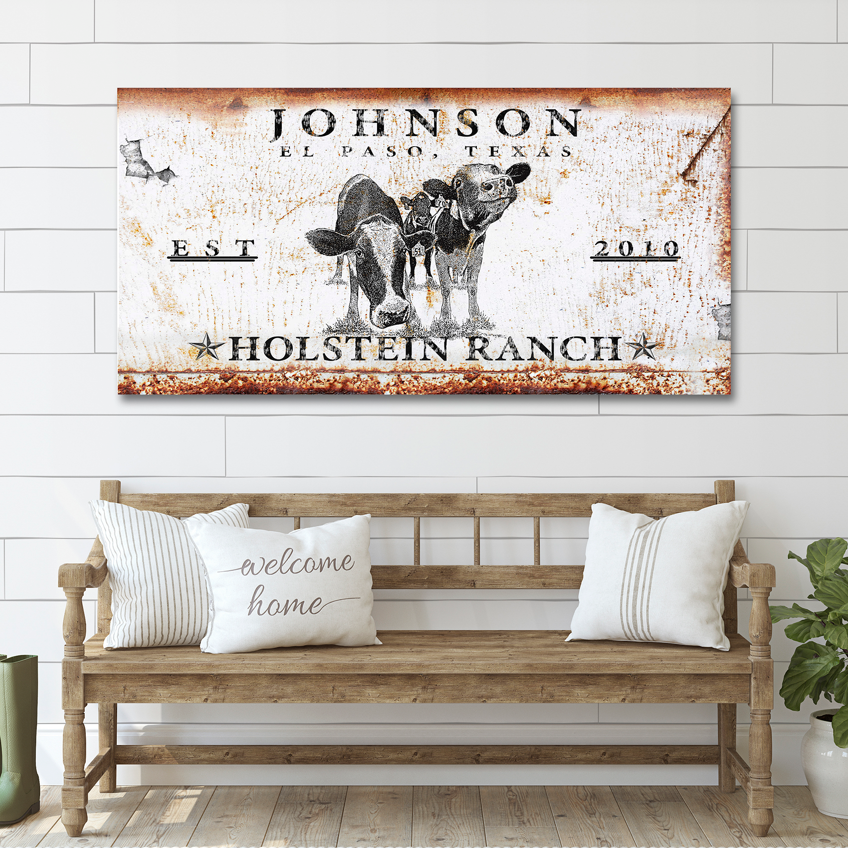 Holstein Ranch Sign on sale at MyriadMart