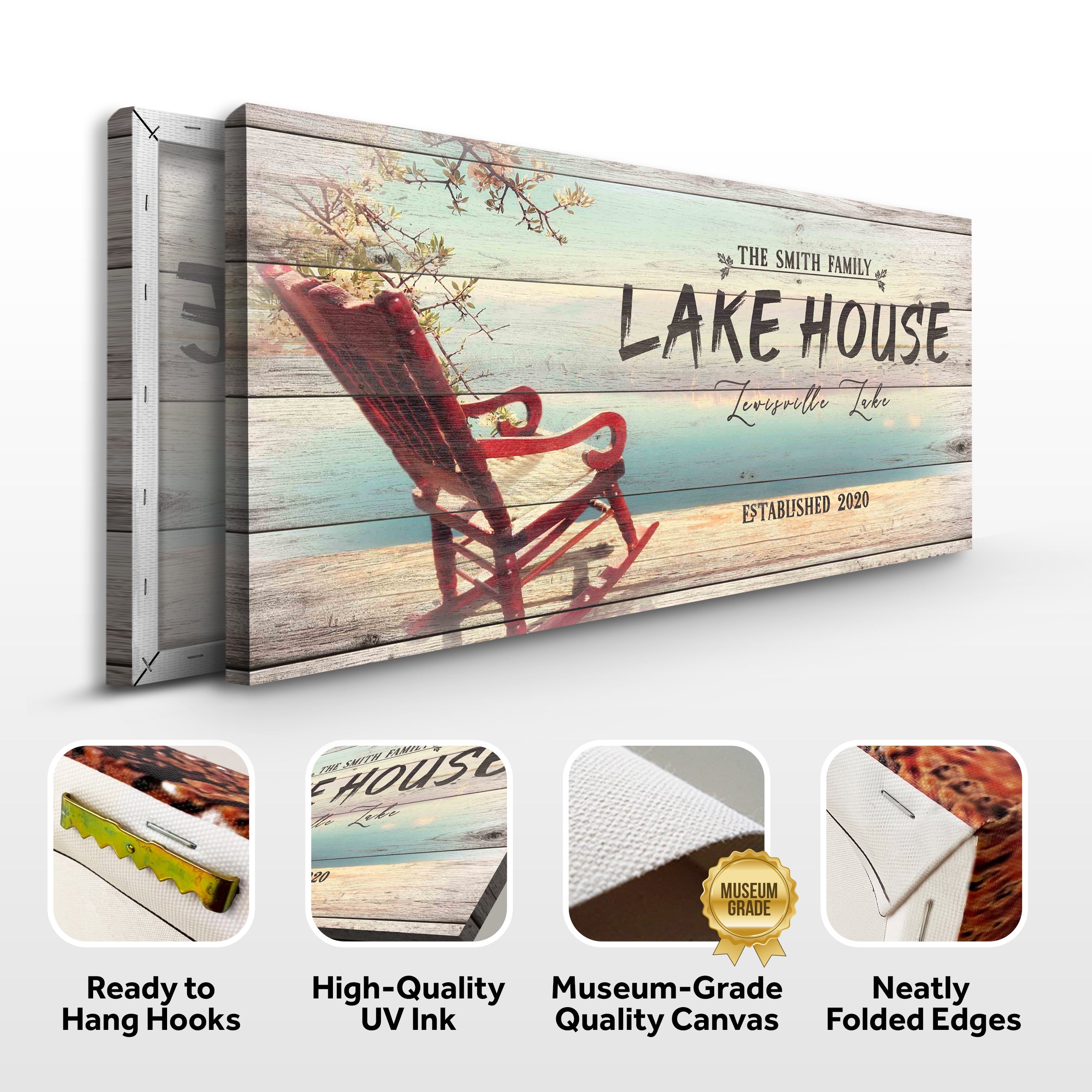 Vintage Lake House Sign on sale at MyriadMart