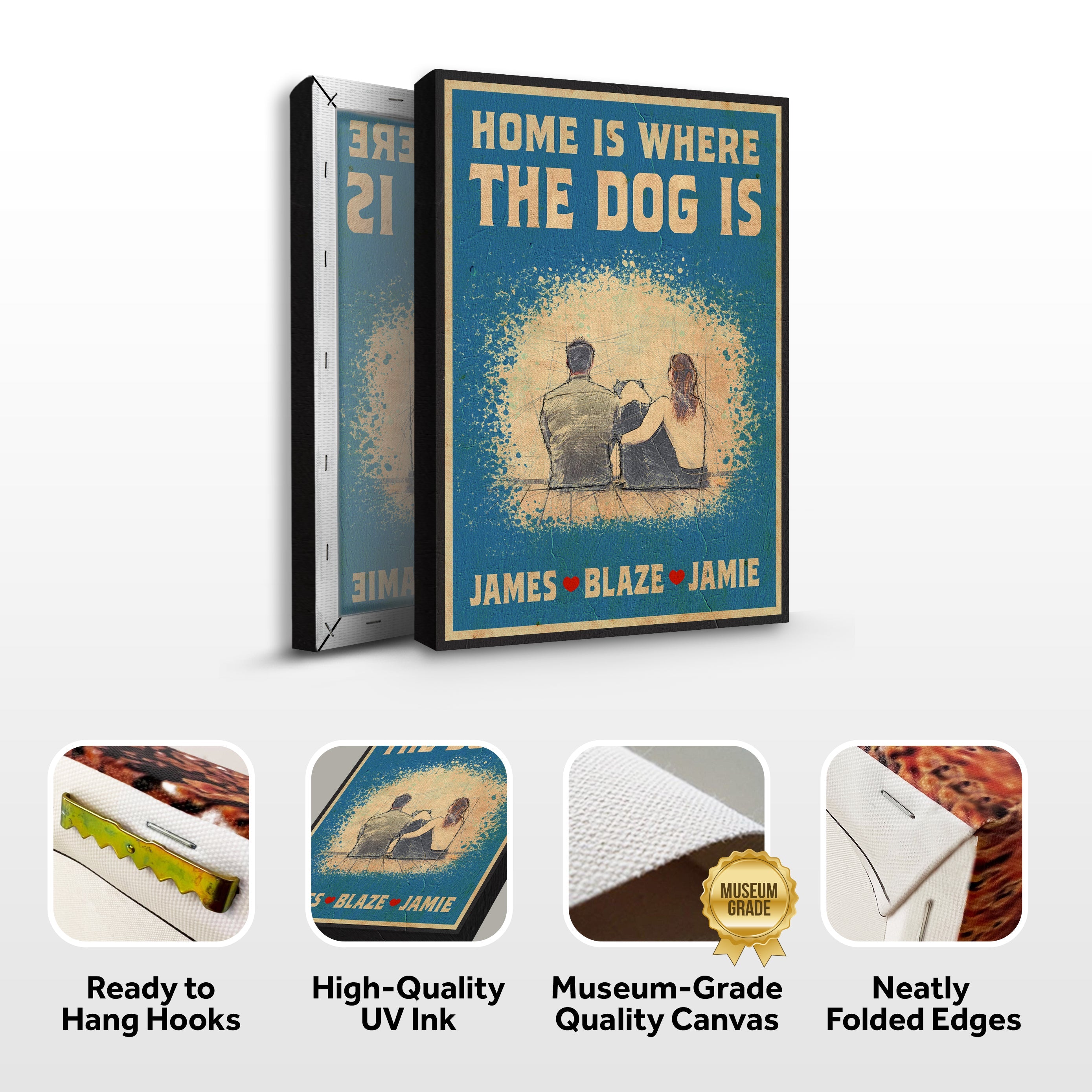 Home Is Where The Dog Is Sign II on sale at MyriadMart