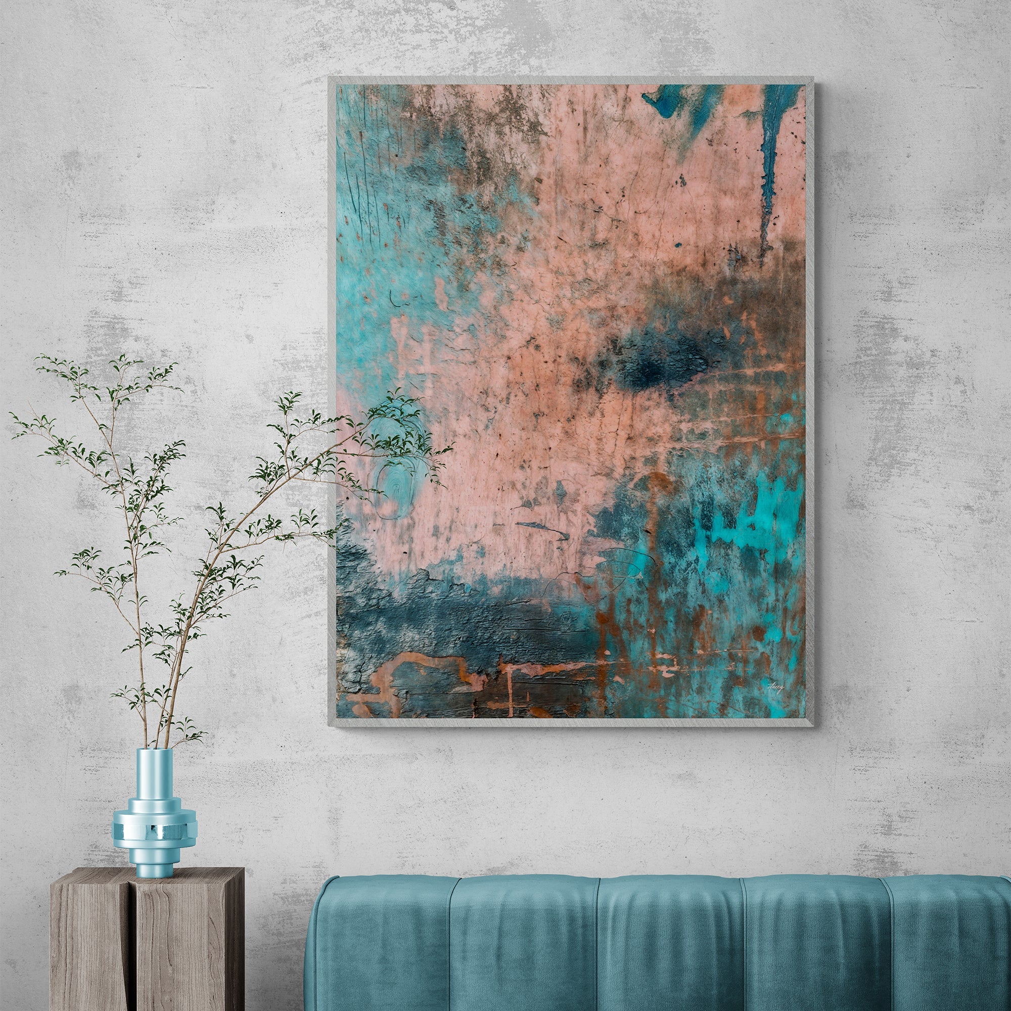 Canvas Print: "Patina Cascade" on sale at MyriadMart