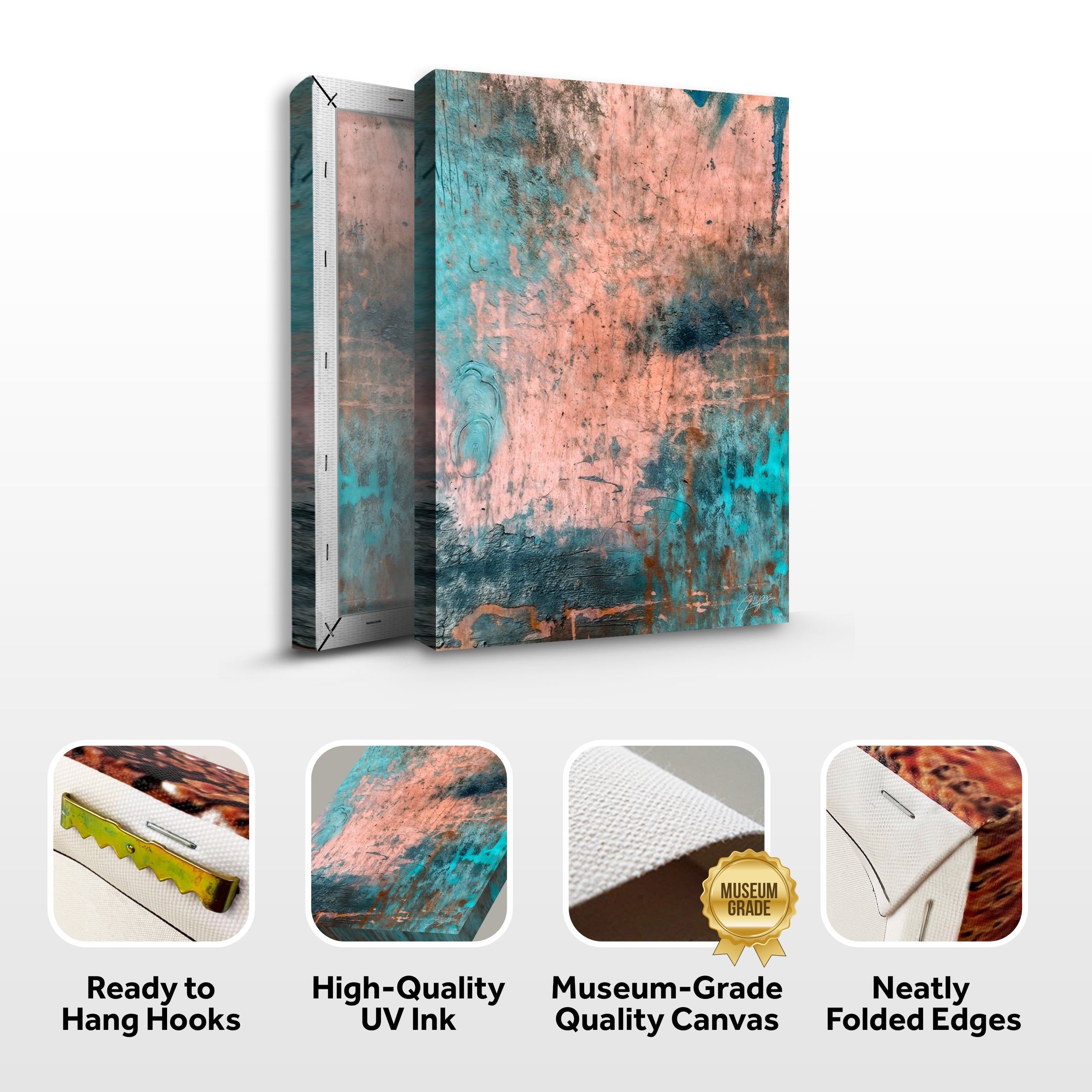 Canvas Print: "Patina Cascade" on sale at MyriadMart