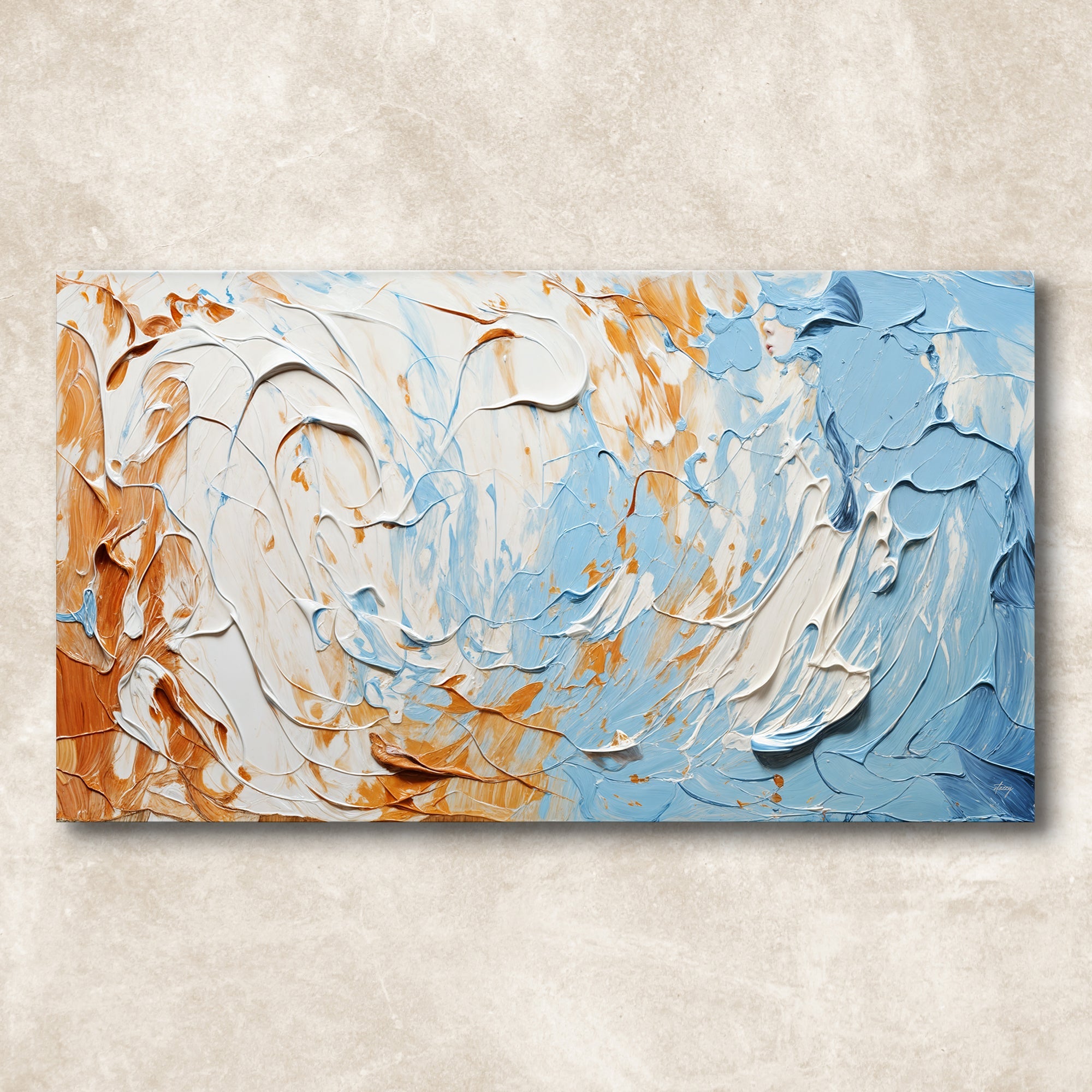 Canvas Print: "Pebble Tides III" on sale at MyriadMart