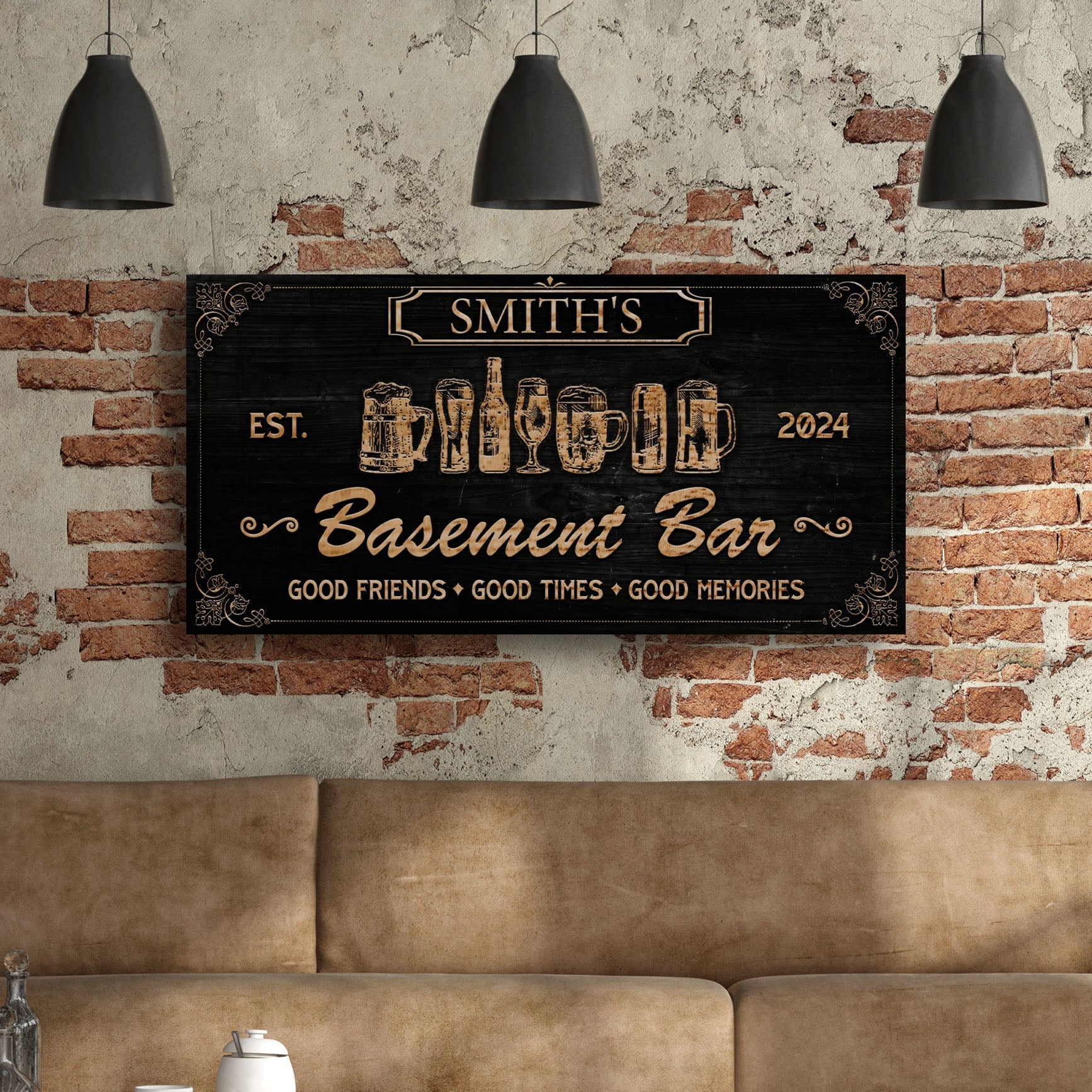 Personalized Basement Bar Sign II on sale at MyriadMart