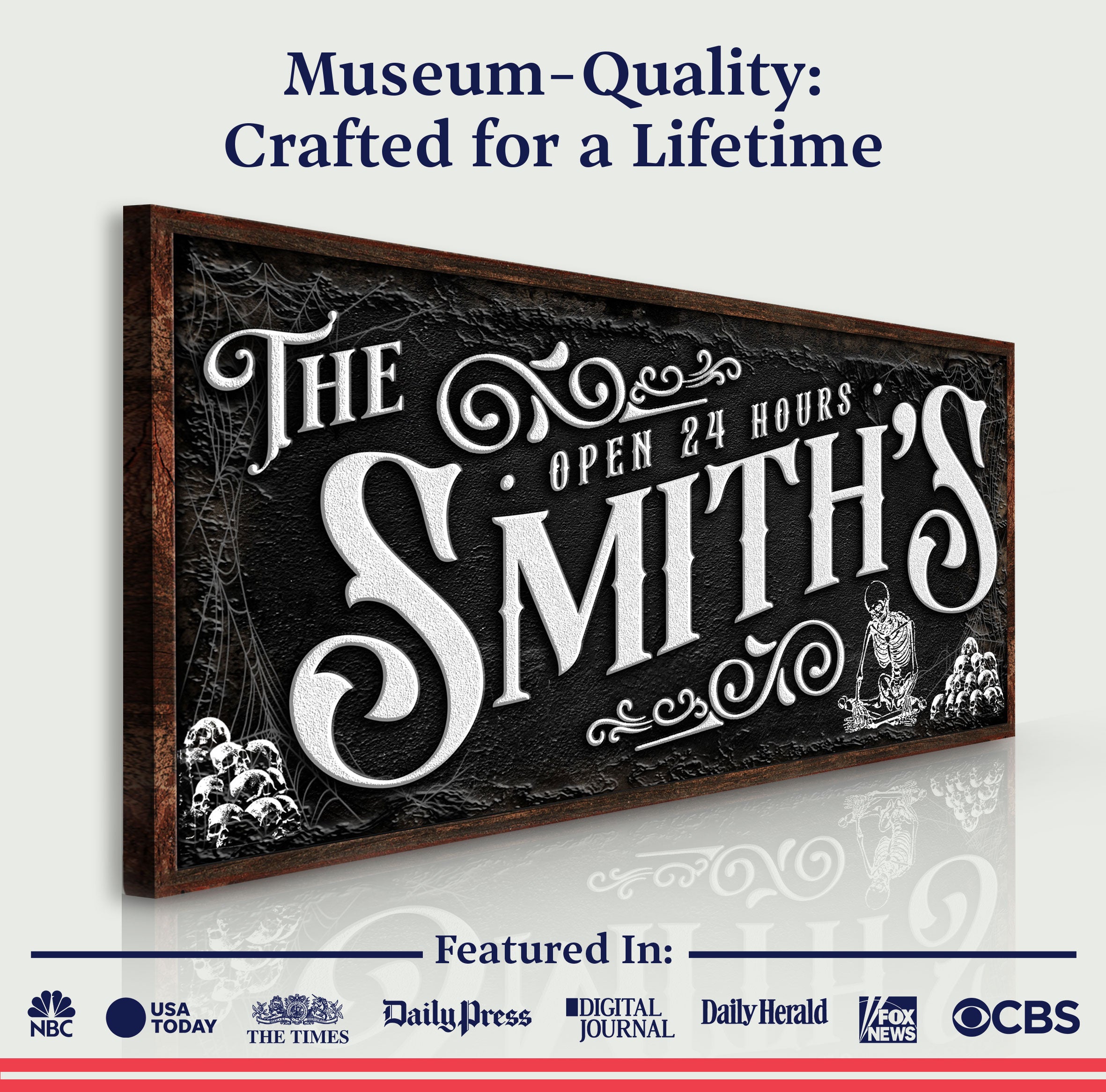 Personalized Gothic Sign II on sale at MyriadMart