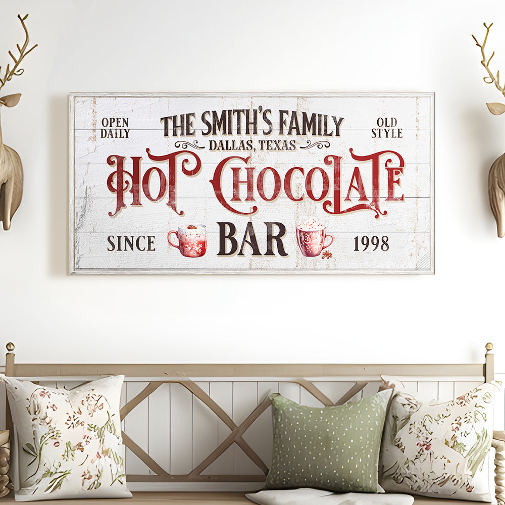 Personalized Hot Chocolate Bar Sign on sale at MyriadMart