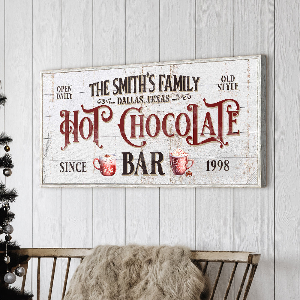 Personalized Hot Chocolate Bar Sign on sale at MyriadMart