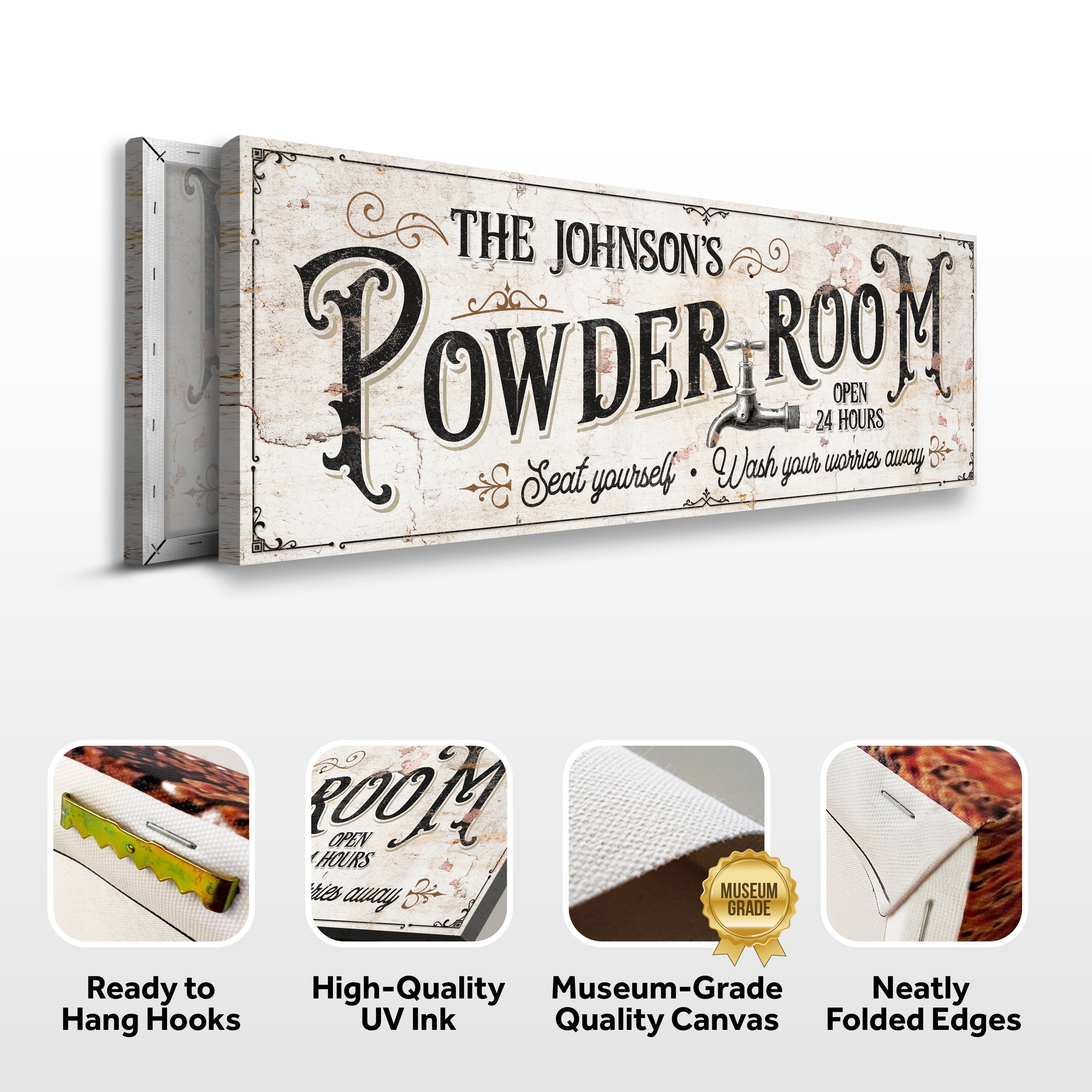 Personalized Powder Room Sign on sale at MyriadMart