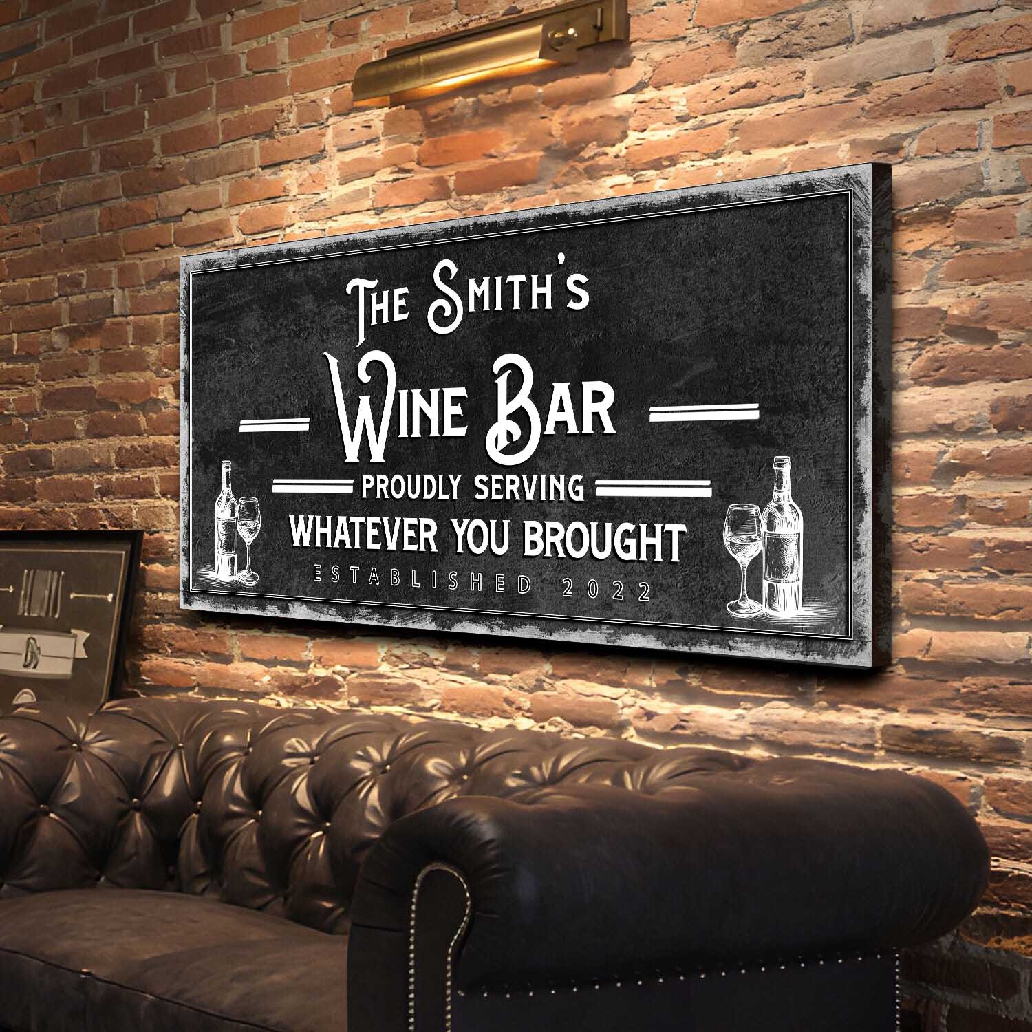 Personalized Wine Bar Sign on sale at MyriadMart